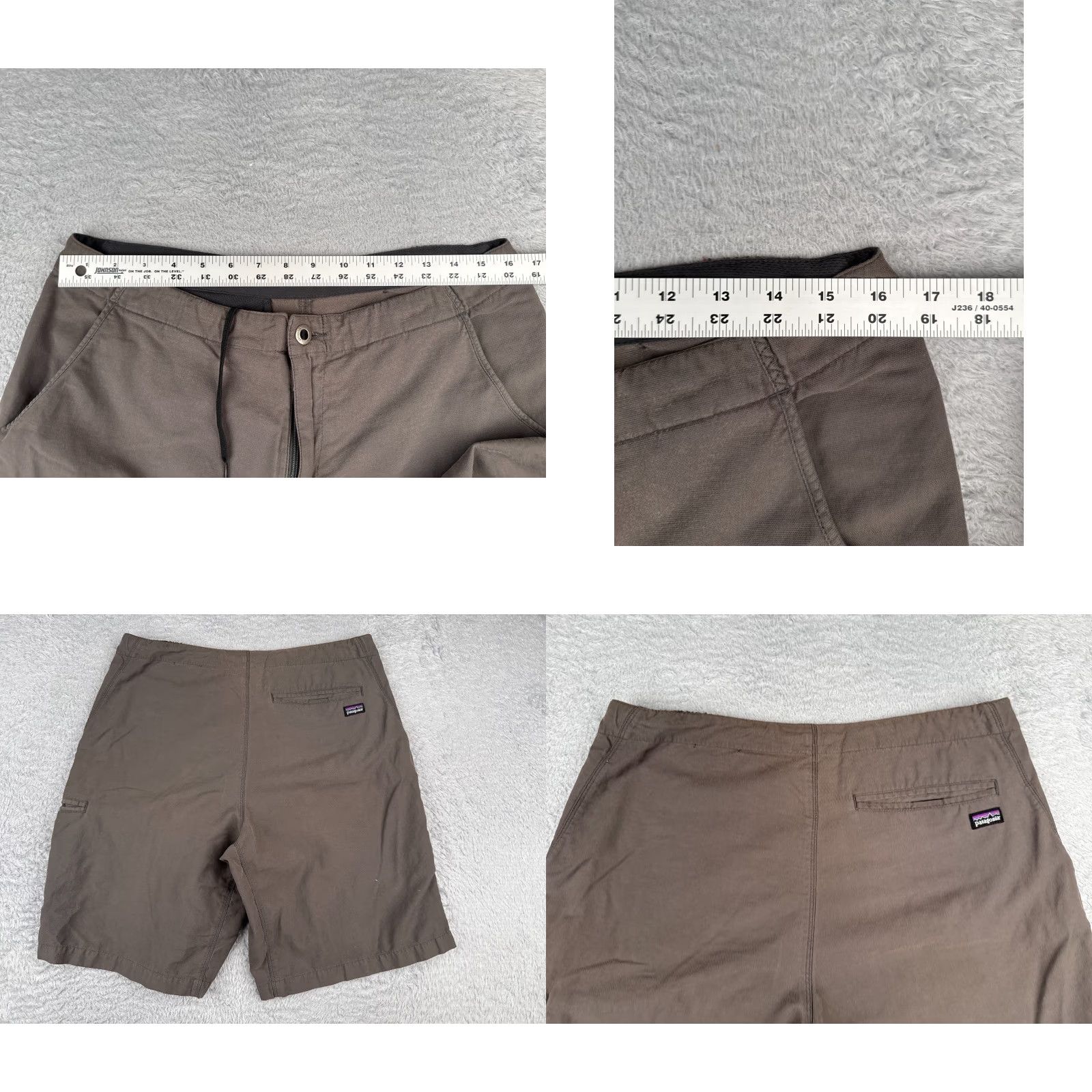 Patagonia Patagonia Shorts Men Cargo Short Gray 33x11 Nylon Cotton Blend Cargo Pockets Zipper Read Me Size US 33 - 9 Thumbnail