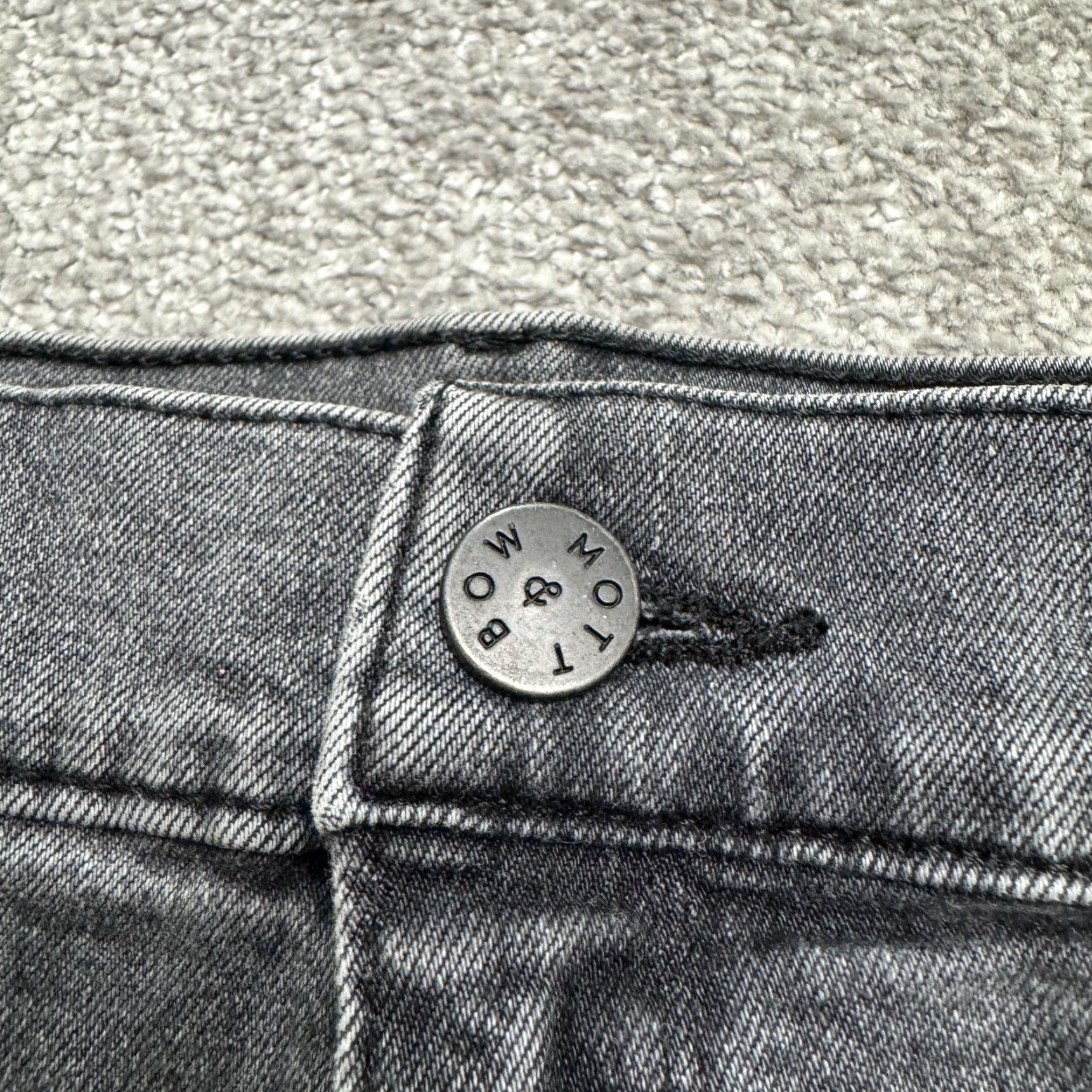 Mott & Bow Mott & Bow Boyfriend Jeans Womens 30x30 Washed Black High Rise 32x29 Denim Jeans Size 30" / US 8 / IT 44 - 3 Thumbnail