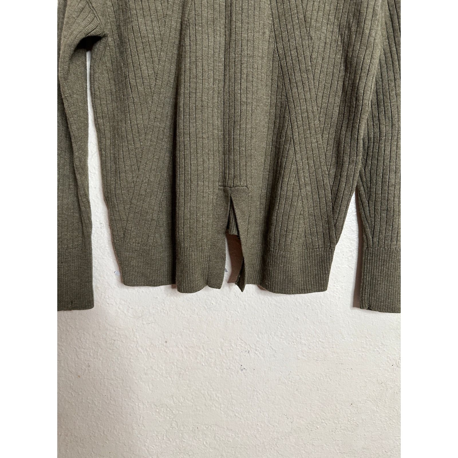 Steven Alan Steven Alan Adagio Sweater in Army Green 100% Merino Wool Size S / US 4 / IT 40 - 6 Thumbnail