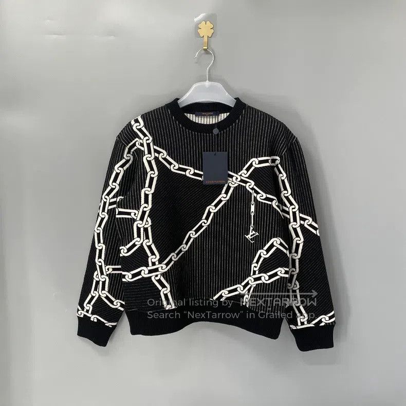 Louis Vuitton Louis Vuitton Chain logo sweatshirt Size US M / EU 48-50 / 2 - 1 Thumbnail