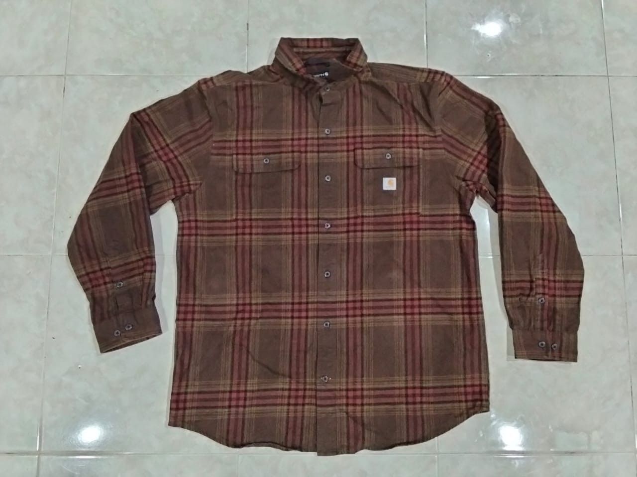 Carhartt × Flannel Carhartt heavyweight flannel plaid shirt Size US L / EU 52-54 / 3 - 1 Thumbnail