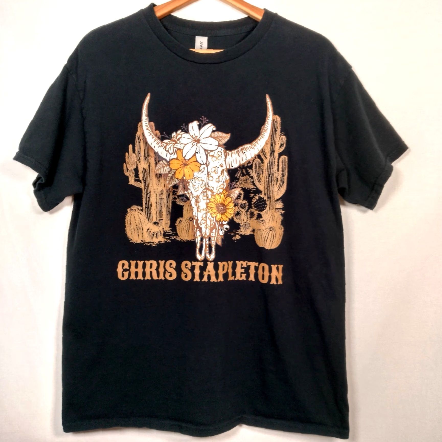 Gildan VINTAGE Chris Stapleton Tour Shirt L Black Graphic T-Shirt All American Road Show Mens Size US L / EU 52-54 / 3 - 2 Thumbnail