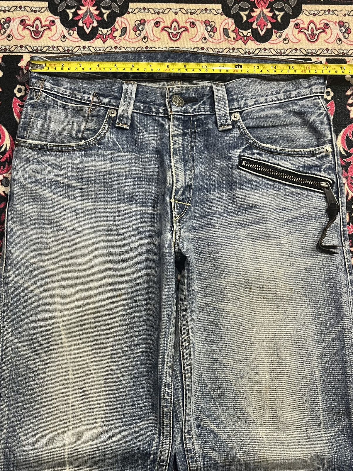 Levi's ⚡️Loose Fit⚡️Vintage Levi’s 502 Blue Faded Washed Smokey Jeans Size US 34 / EU 50 - 13 Thumbnail
