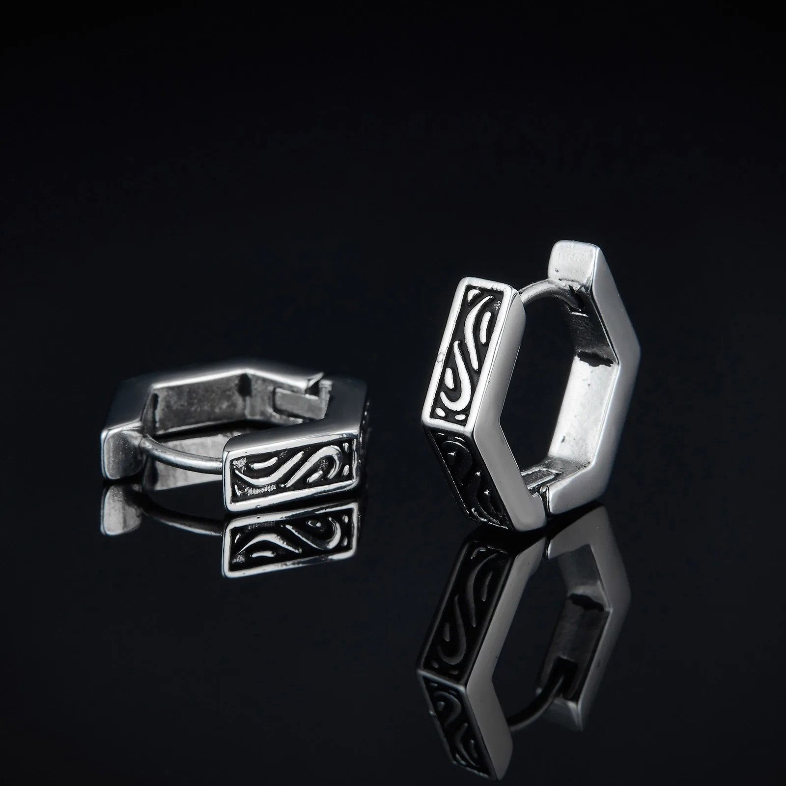 Japanese Brand × Vintage 1Pair Geometric Earrings Size ONE SIZE - 3 Thumbnail
