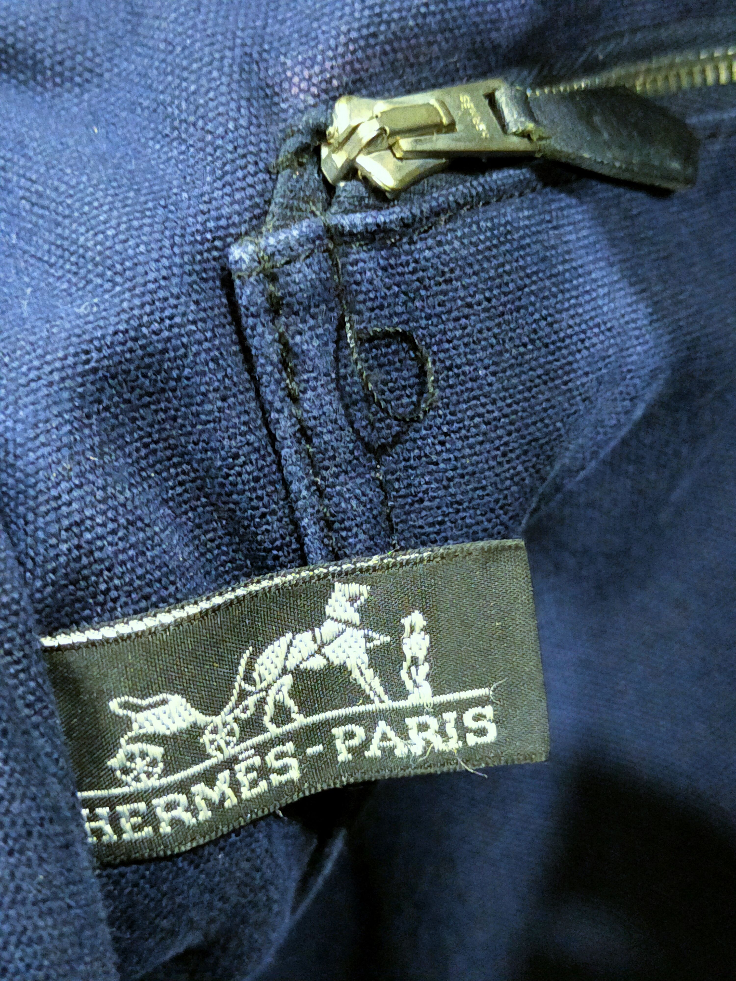 Hermes 🚨 HERMES FOURRE TOUT MM HAND BAG CANVAS NAVY Size ONE SIZE - 4 Thumbnail
