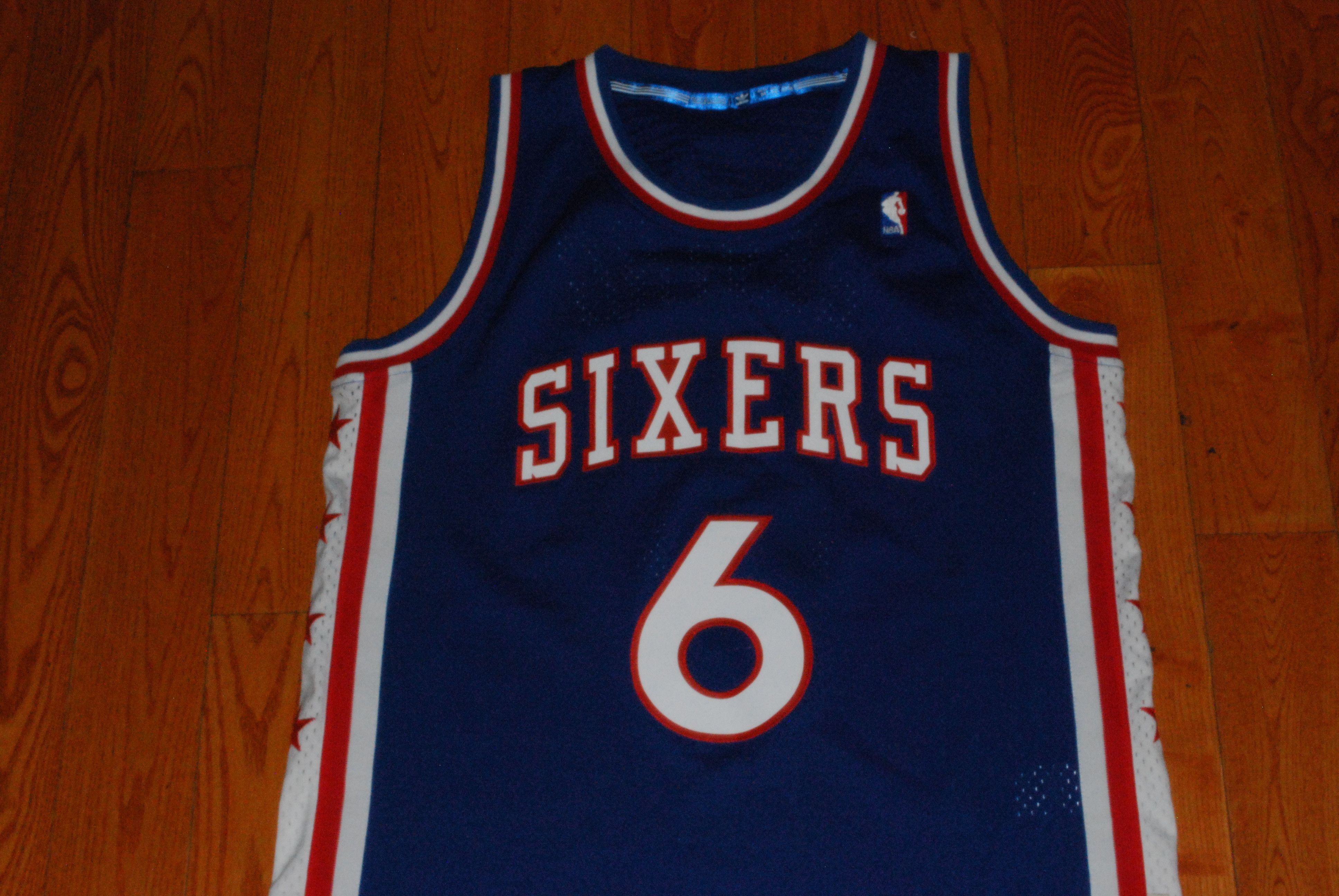 Adidas Adidas NBA Hardwood Classics Philly 76ers J. Erving 6 Jersey Size US M / EU 48-50 / 2 - 2 Thumbnail