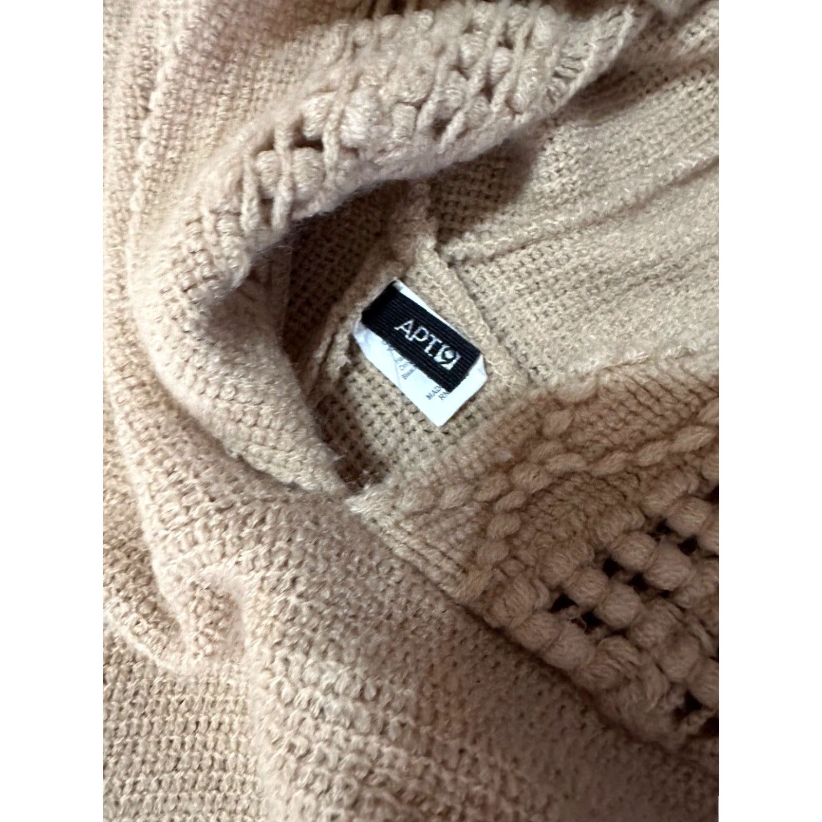 Apt. 9 Apt. 9 Women's Poncho Cape Sweater One Size Beige Classic Size ONE SIZE - 6 Thumbnail