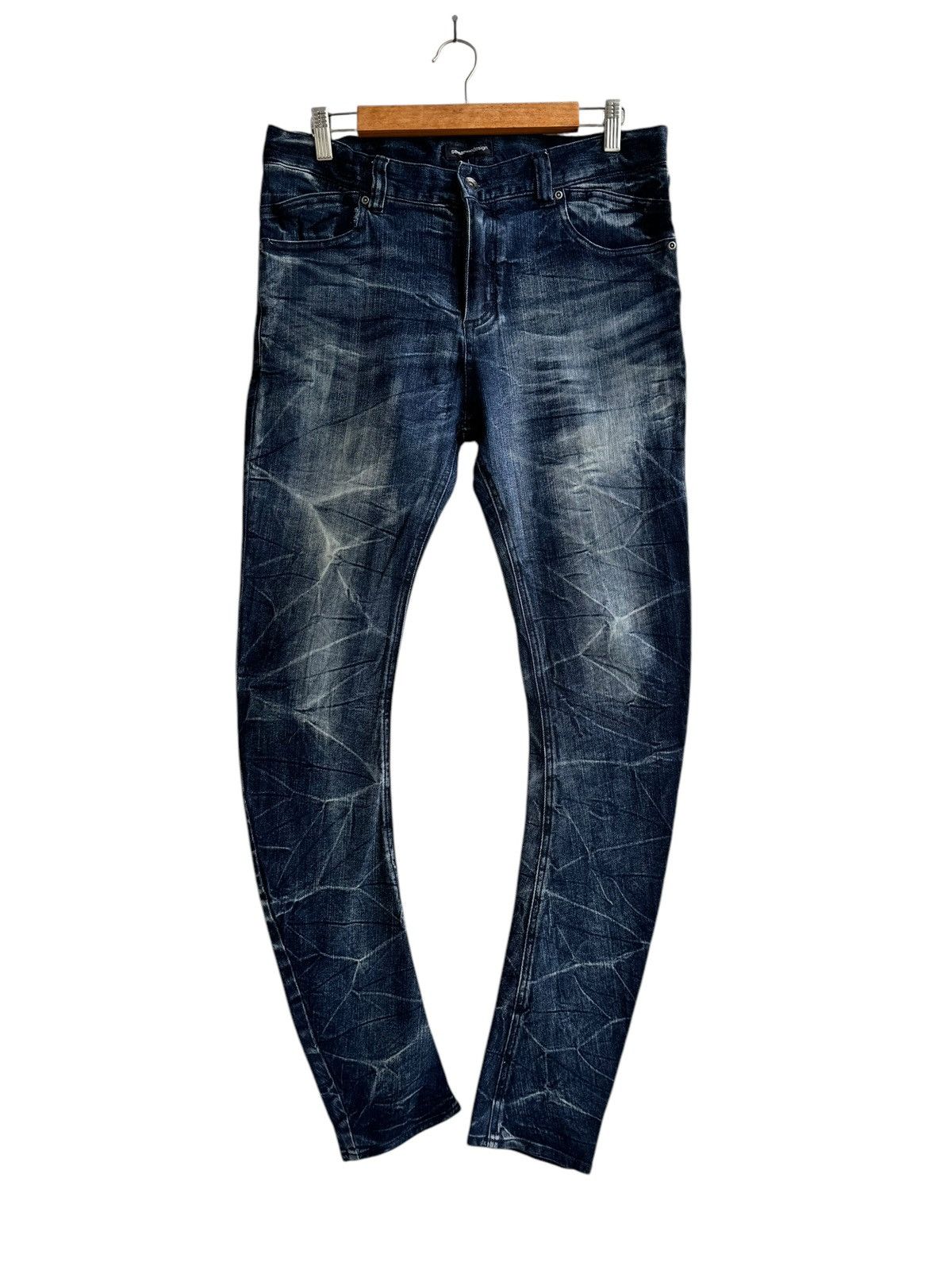 semanticdesign 🔥Vintage Japanese Brand Semantic Design Curve Leg slim Jeans Size US 31 - 2 Thumbnail