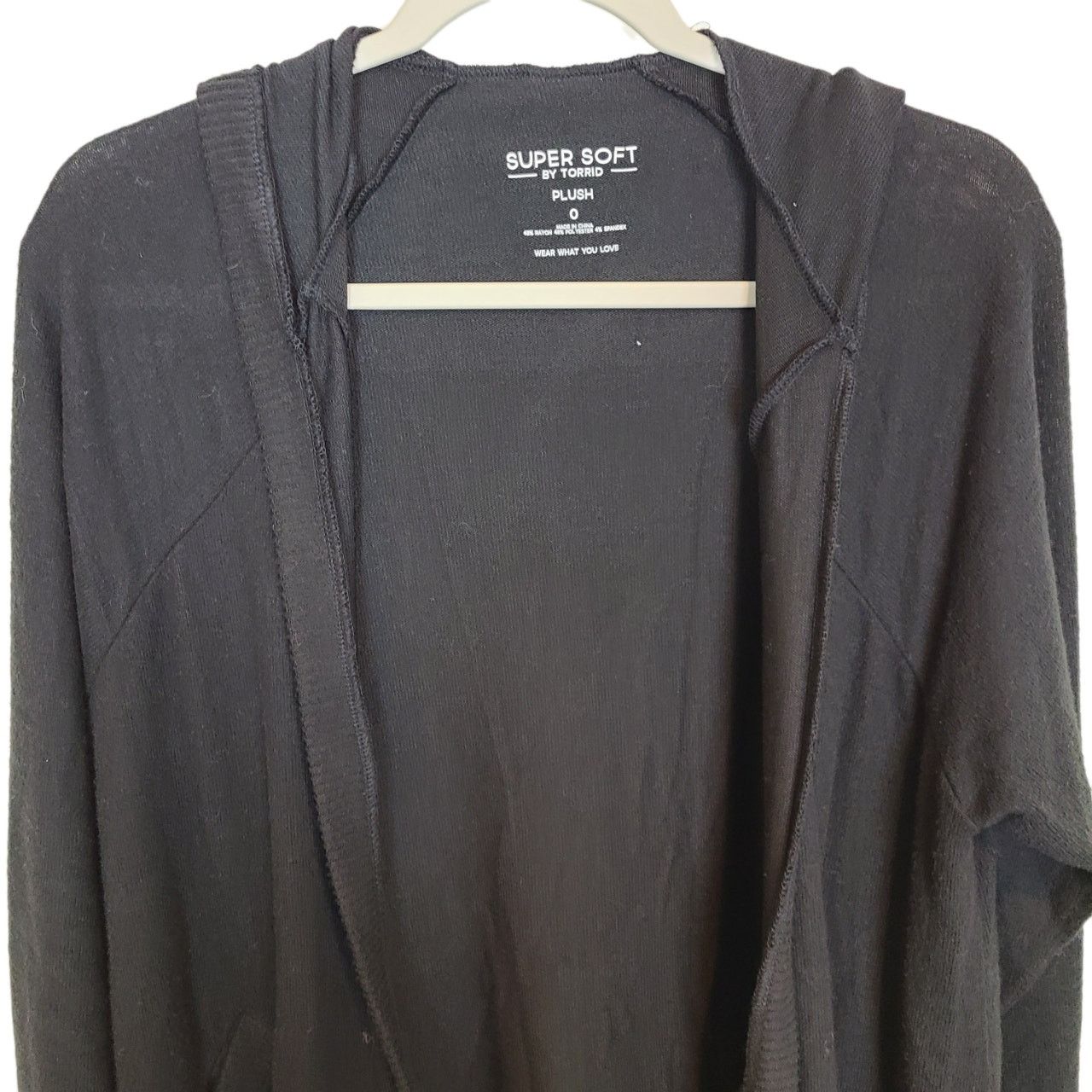 Corridor Torrid Sweater Cardigan Women 0X Supersoft Plush Open Hooded Size XL / US 12-14 / IT 48-50 - 2 Thumbnail