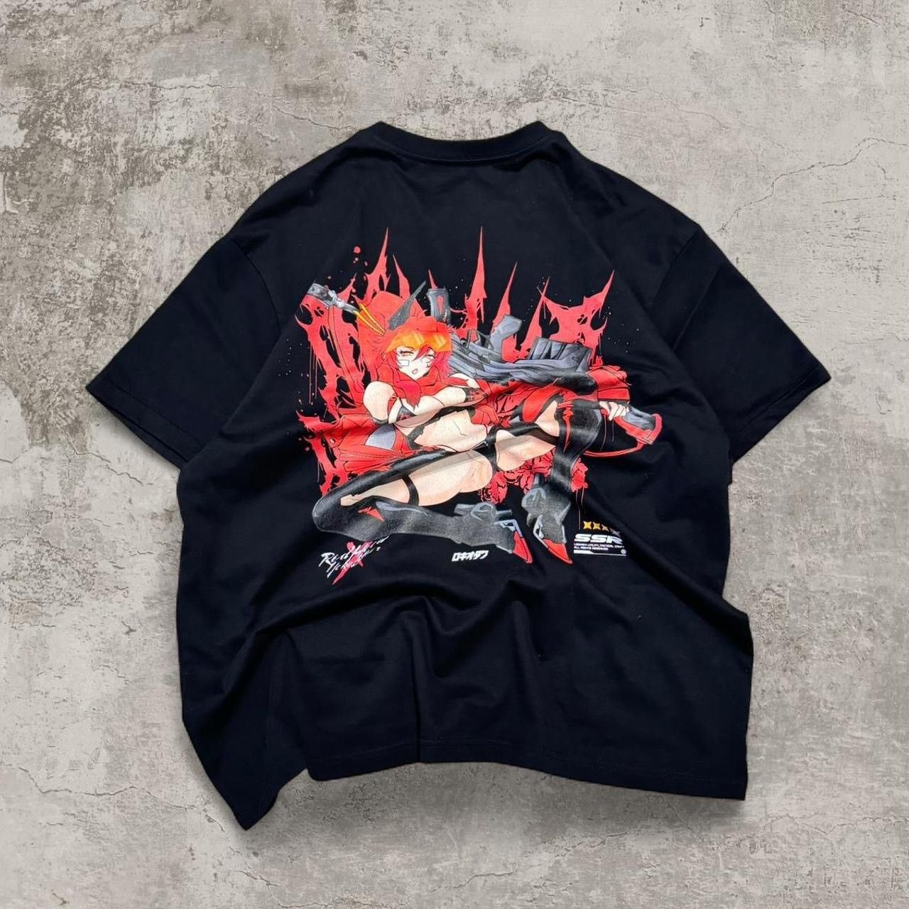 Low Key Industries Low Key Geeks black anime tee Size XL Red Hood Yoko Size US XL / EU 56 / 4 - 1 Thumbnail