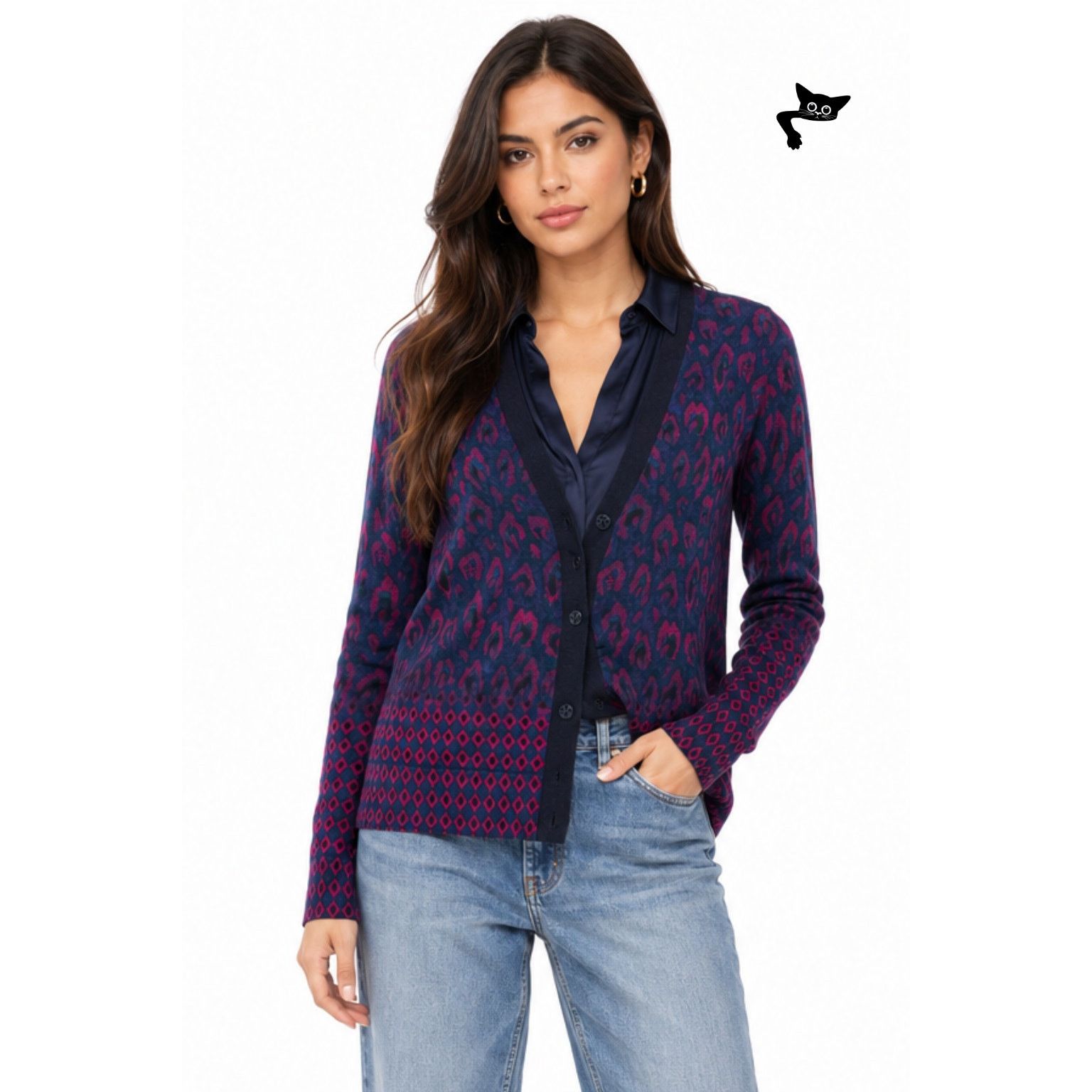 Tory Burch Tory Burch Brady Wool Cardigan Women XS Multicolor Size XS / US 0-2 / IT 36-38 - 6 Thumbnail