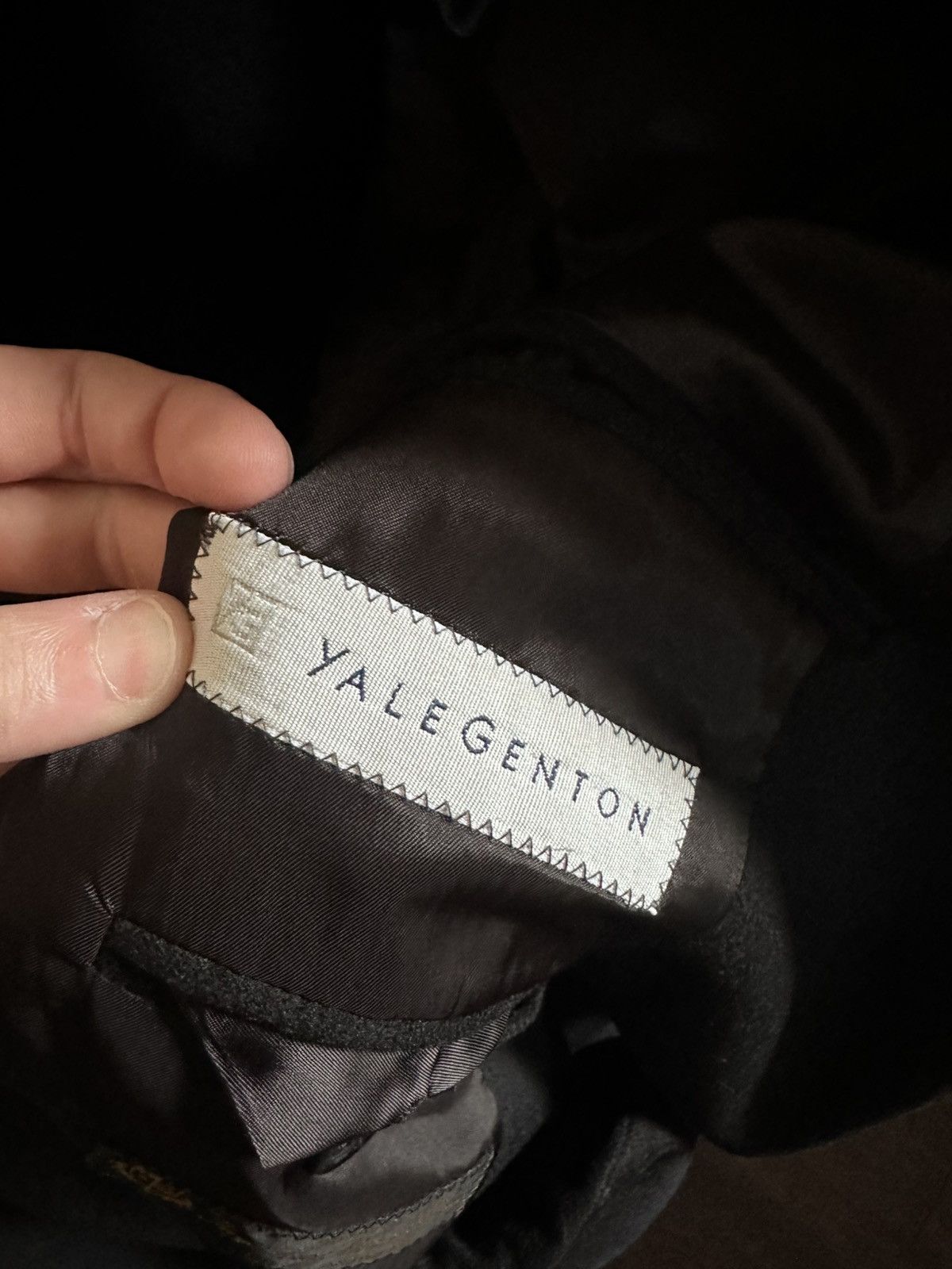 Jack Victor 100% LORO PIANA CASHMERE black two-button jacket Size 46R - 7 Thumbnail