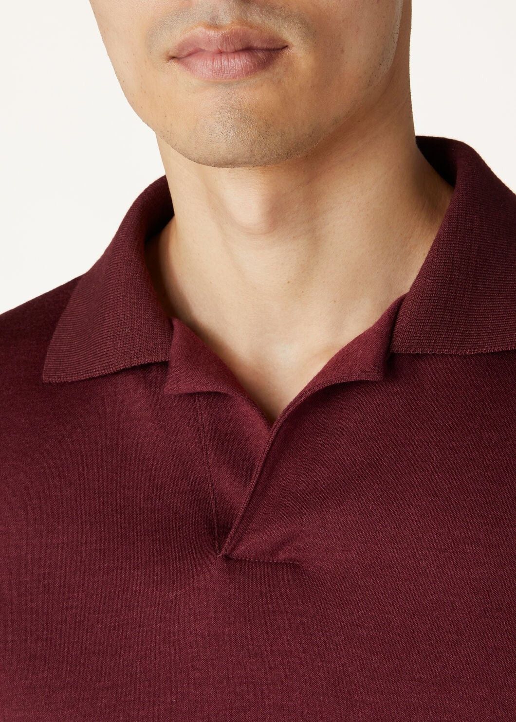 Loro Piana o1w1db10125 FAM3988 Open Polo Shirt in Burgundy Size US S / EU 44-46 / 1 - 3 Thumbnail