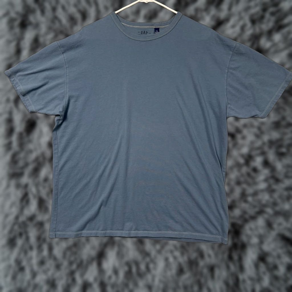 Gap VINTAGE Gap Shirt 2XL Blue Athletic Fit 100% Cotton Tagless Tee Streetwear Mens Size US XXL / EU 58 / 5 - 1 Thumbnail
