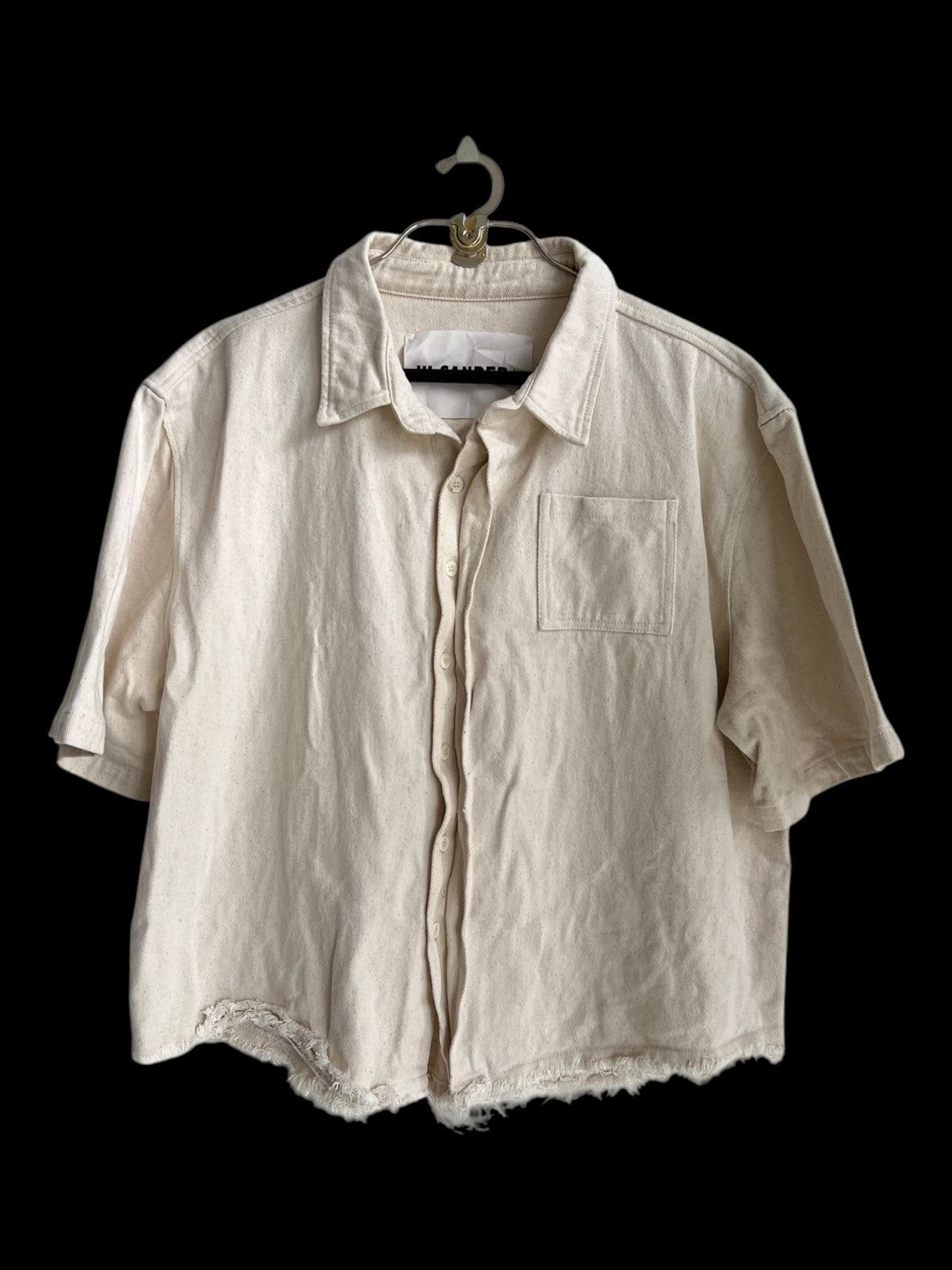 Jil Sander SS20 Jil Sander Logo Printing Boxy Fit Cropped Button Jacket Size US L / EU 52-54 / 3 - 4 Thumbnail