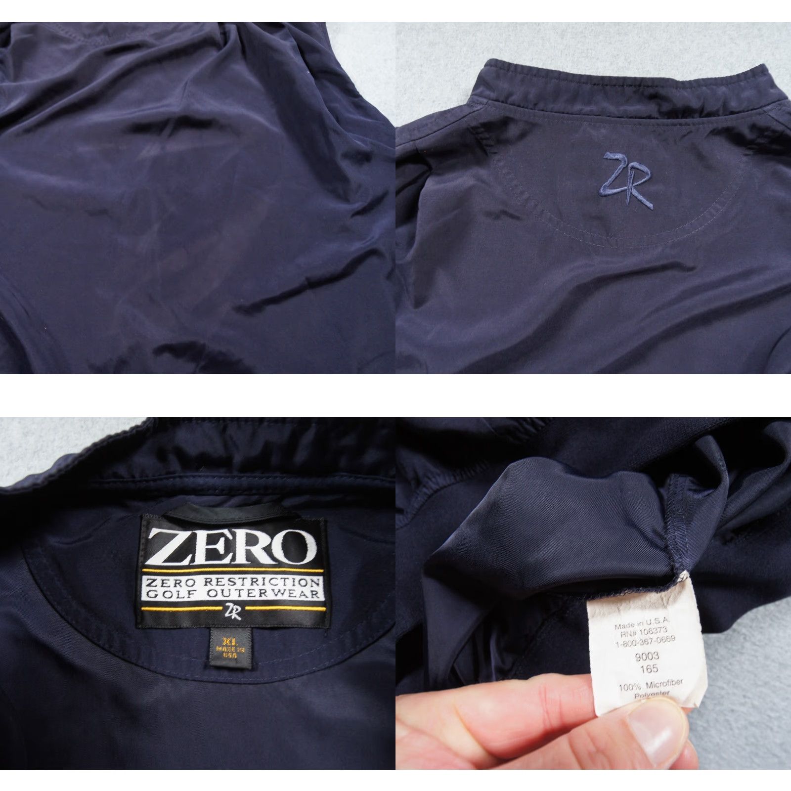 Vintage VINTAGE Zero Restriction Vest Mens XL Blue Windbreaker Golf Castlewood Mens XL Blue Windbreaker vest Size US XL / EU 56 / 4 - 8 Thumbnail
