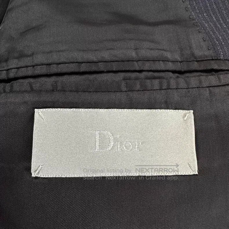 Dior Dior Navy Pinstripe Notched Lapel Suit Jacket Size US S / EU 44-46 / 1 - 5 Thumbnail