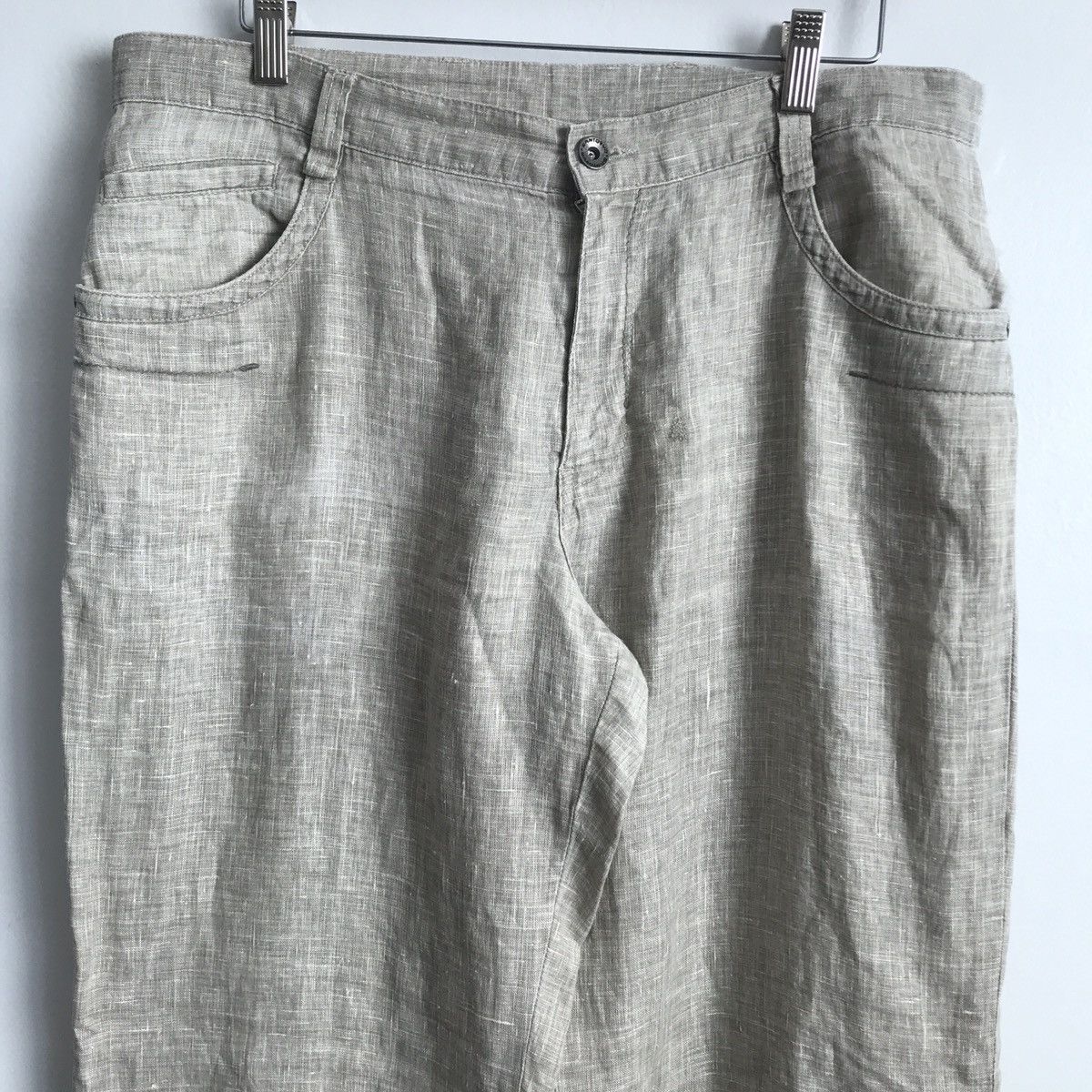 Zara Santoryo Textile 100% Linen Pant Mens EU 44 Size US 36 / EU 52 - 2 Thumbnail