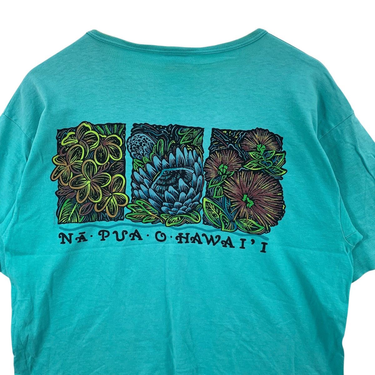 Vintage Vintage 90s HAWAII KAULANA NA PUA Floral Song Painting Tee Size M / US 6-8 / IT 42-44 - 7 Thumbnail