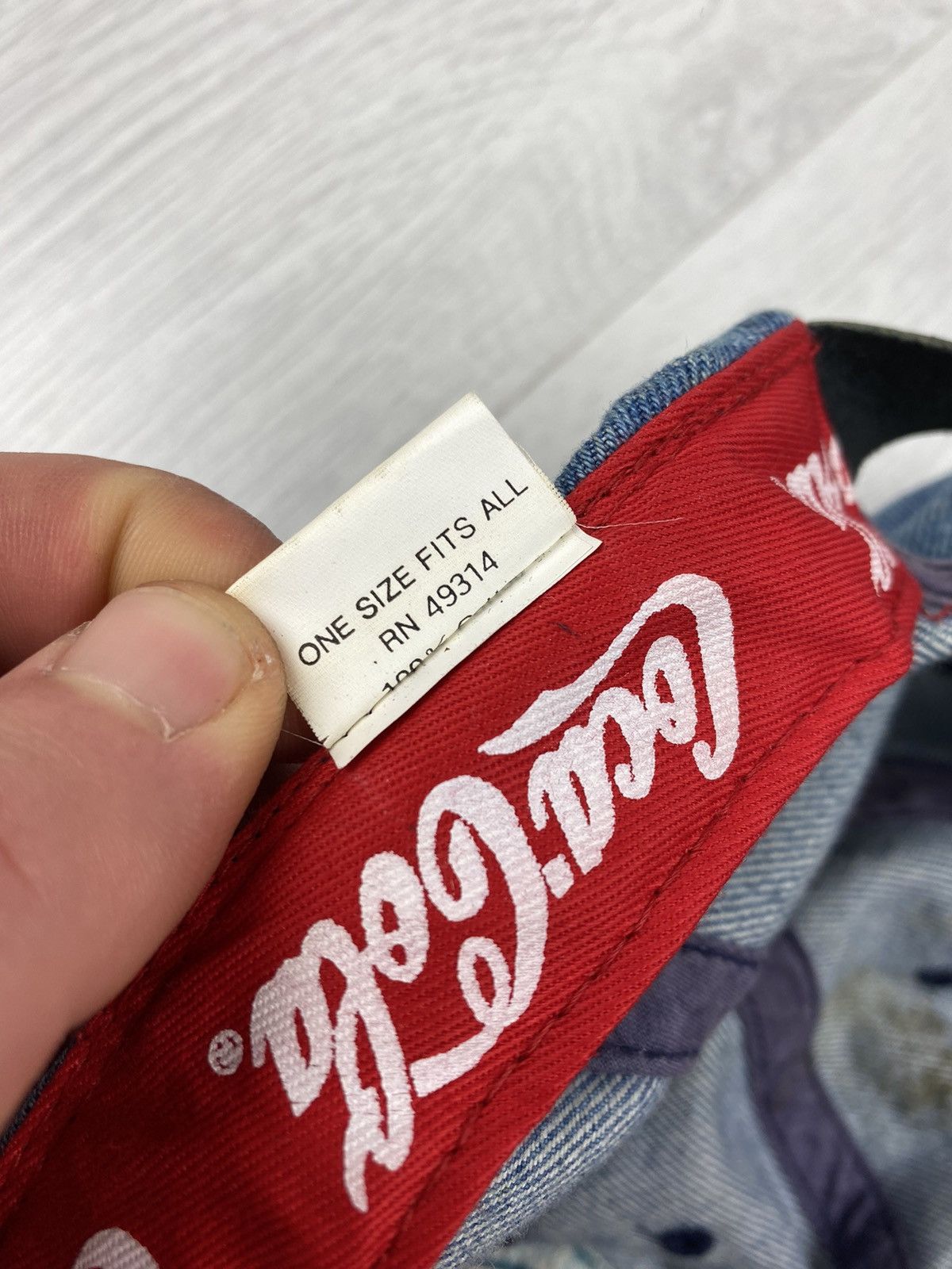Coca Cola Vintage 90s Coca Cola Always Denim Cap Hat Marlboro Y2K Size ONE SIZE - 10 Thumbnail
