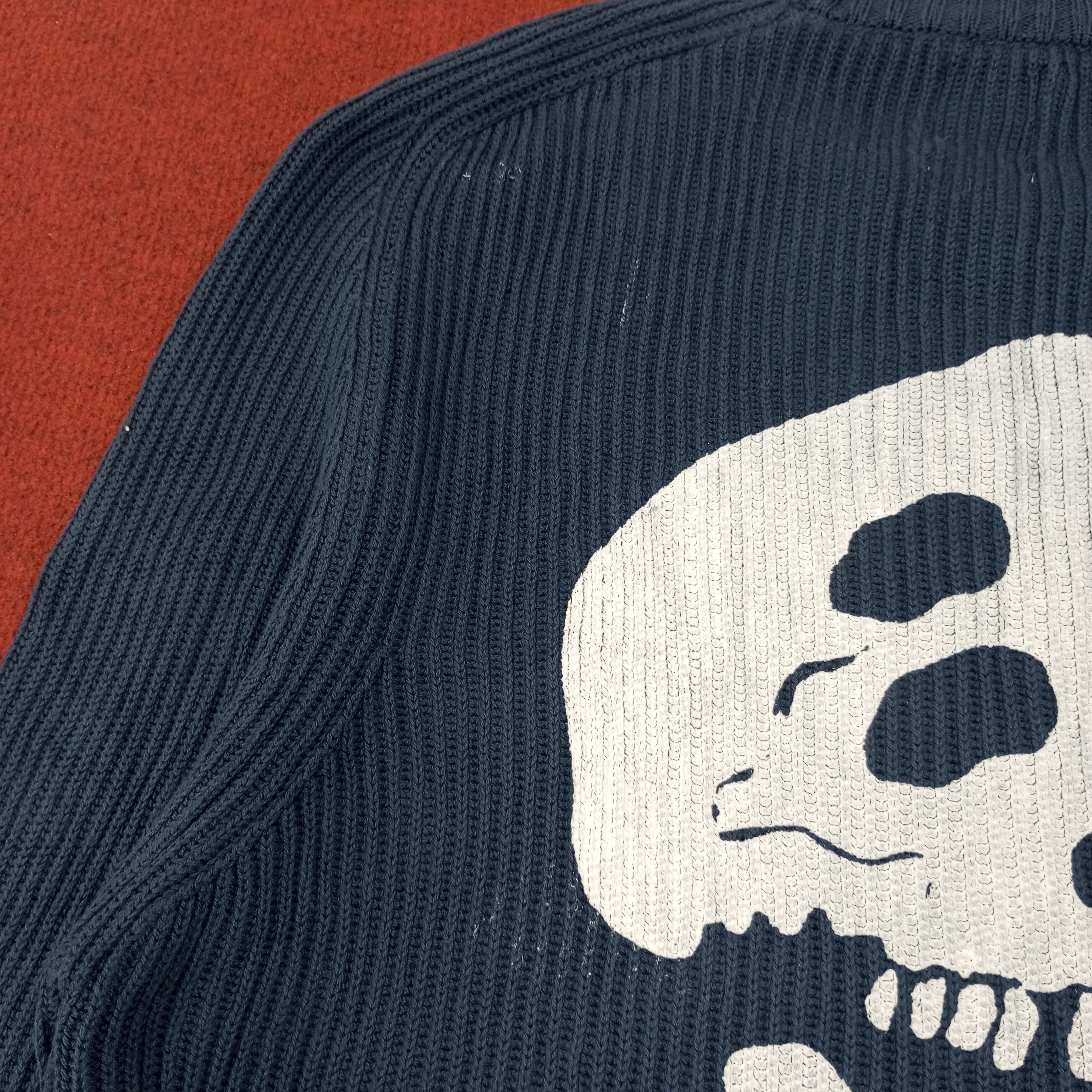 Vintage × Zara Zara x Custom Skulls Art Knitwear Sweater Size US S / EU 44-46 / 1 - 6 Thumbnail