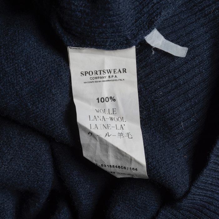 Stone Island Stone Island Shawl Collar Knit Navy Blue | Grailed