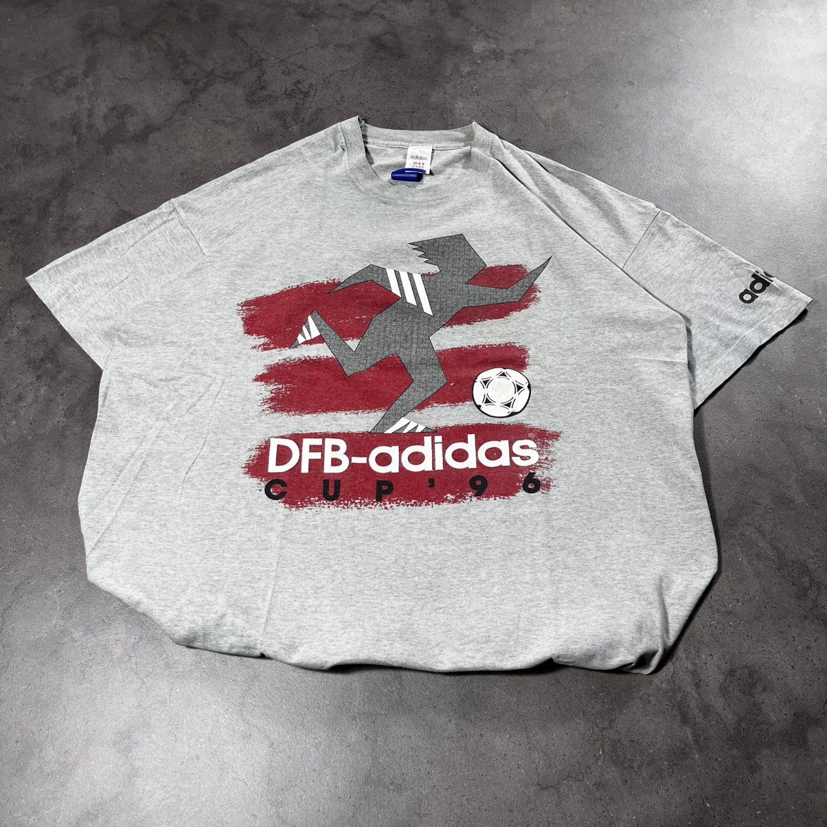 Adidas Vintage 90s Adidas Mundial Cup 1996 Jersey Tee Blokecore Size US XL / EU 56 / 4 - 2 Thumbnail
