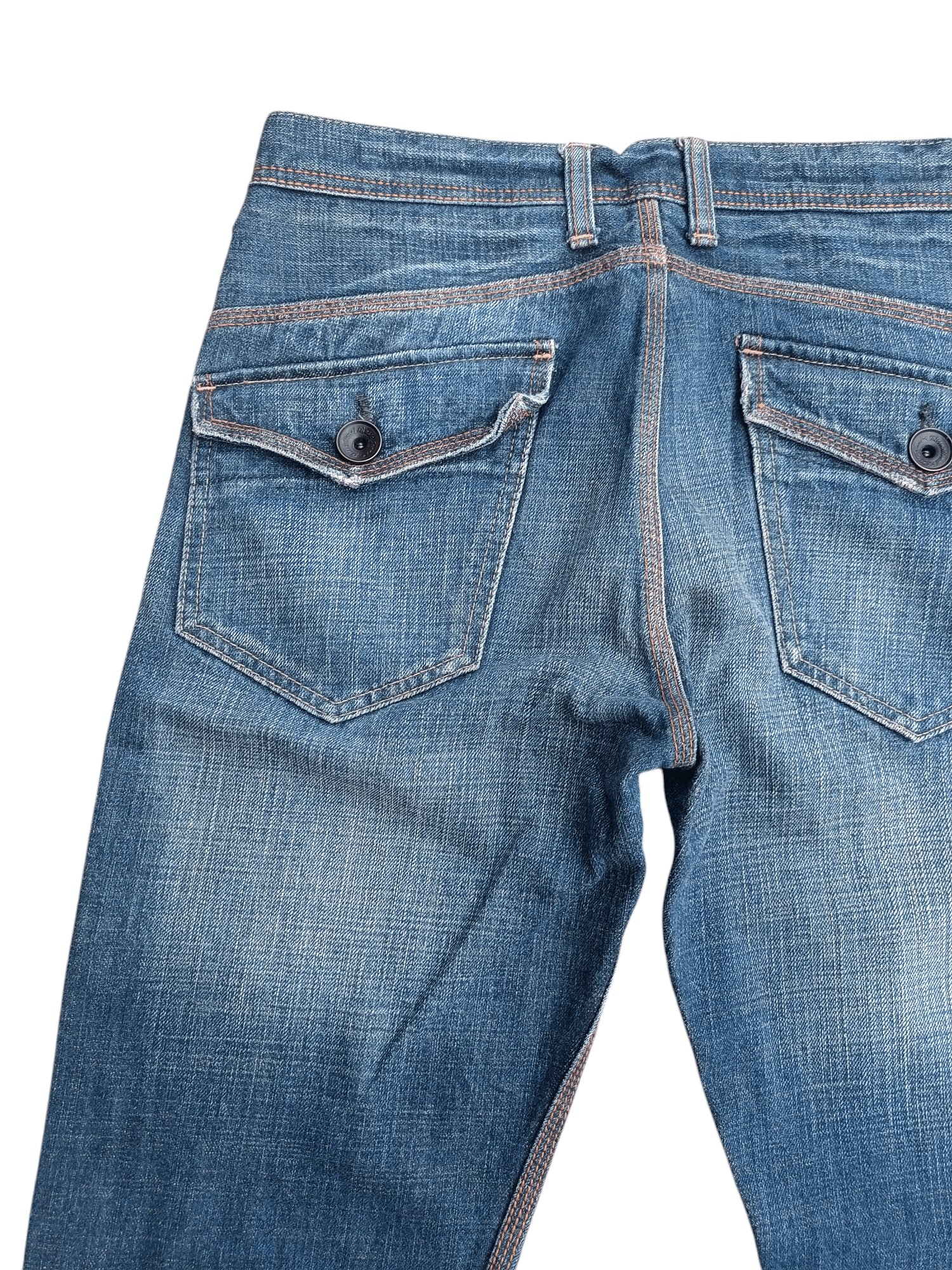 Japanese Brand × Uniqlo 🟦 UJ Jean Selvedege Indigo Whiskers Denim Uniqlo Jeans Size US 30 / EU 46 - 5 Thumbnail