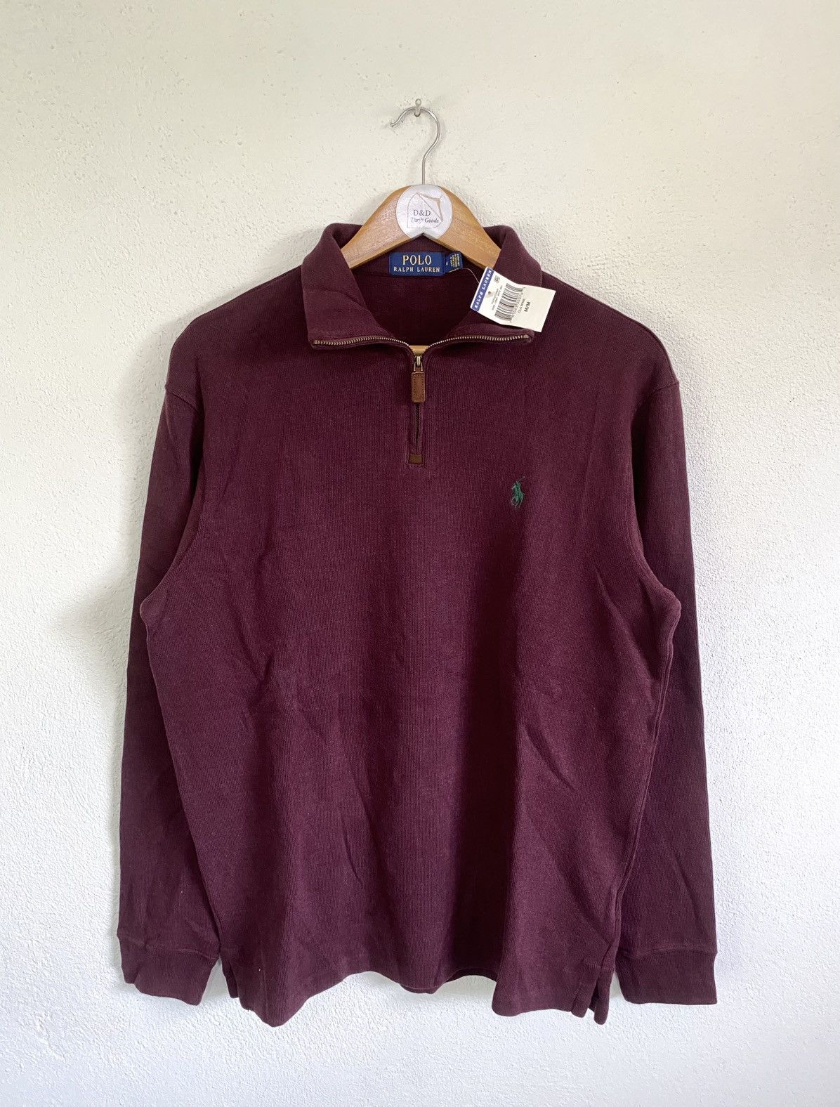 Polo Ralph Lauren Polo Ralph Lauren Quarter-Zip Sweatshirt — Wine Size US M / EU 48-50 / 2 - 1 Thumbnail
