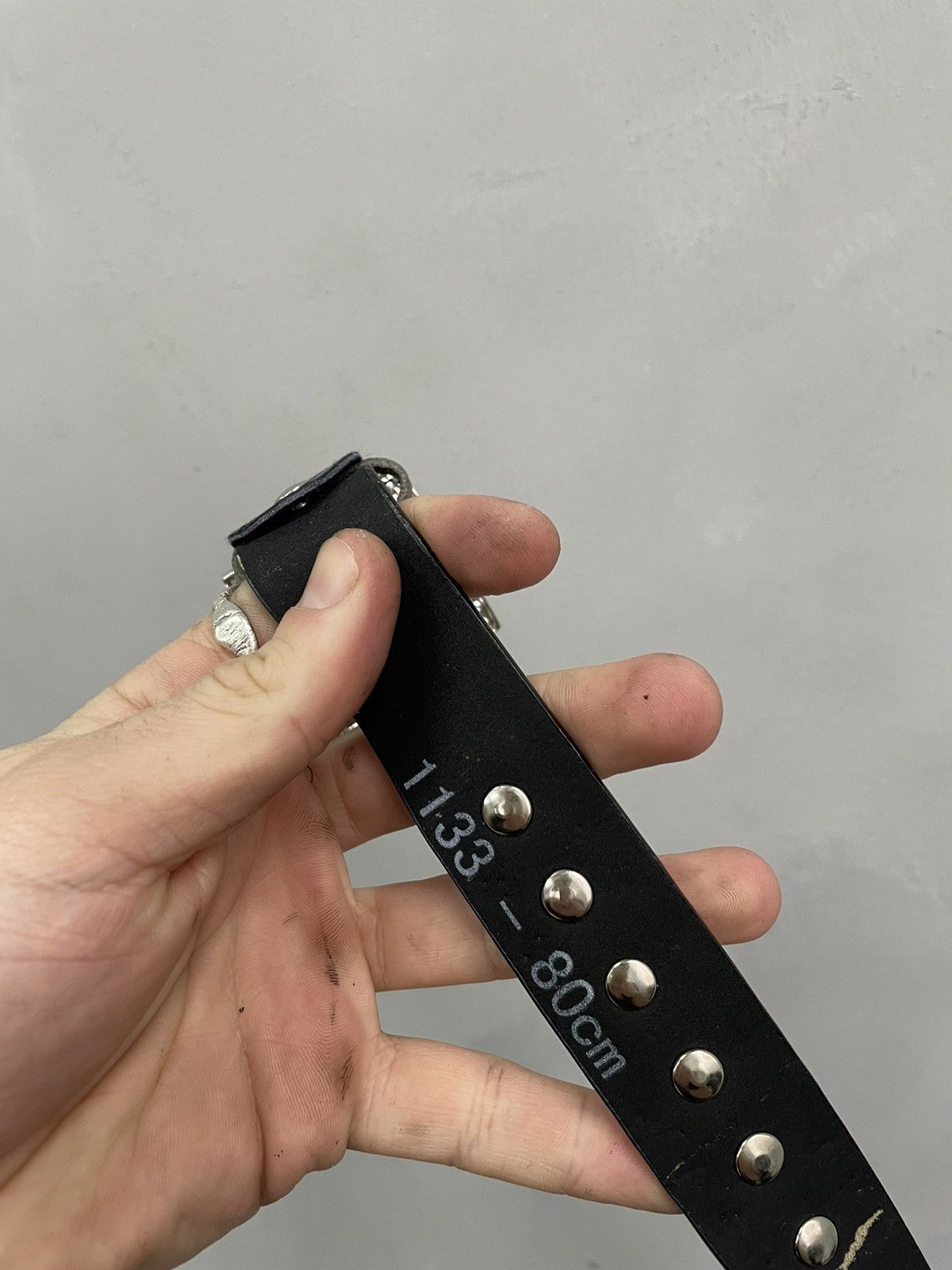 Hysteric Glamour × Vintage VINTAGE AVANT-GARDE GOTHIC LEATHER BELT RICK OWENS STYLE Size ONE SIZE - 6 Thumbnail