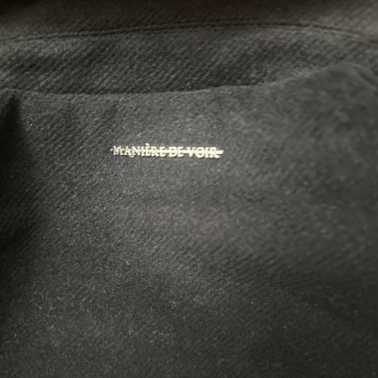 Maniere De Vior Maniere De Voir Black Varsity Jacket Size US M / EU 48-50 / 2 - 2 Thumbnail