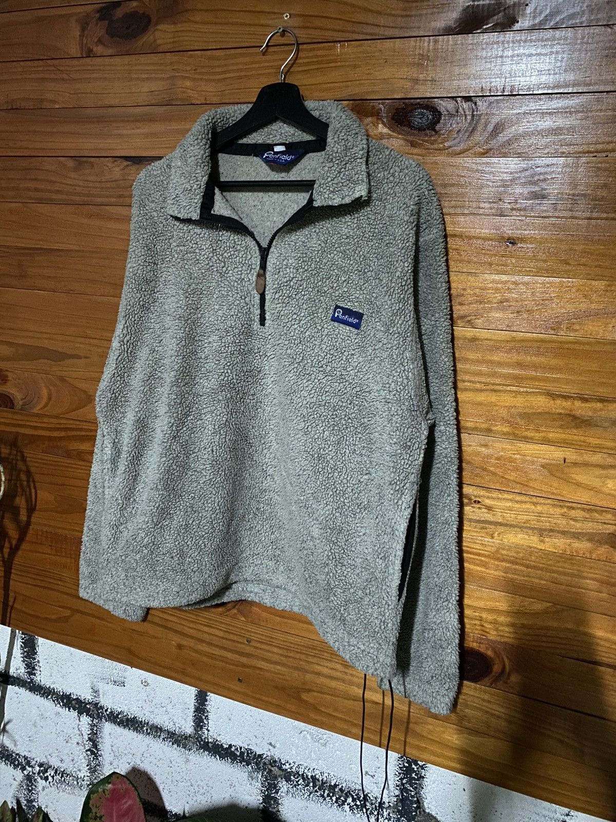 Penfield Vintage Penfield USA Sherpa Fleece Pullover – Gray Half-Zip Size US M / EU 48-50 / 2 - 4 Thumbnail