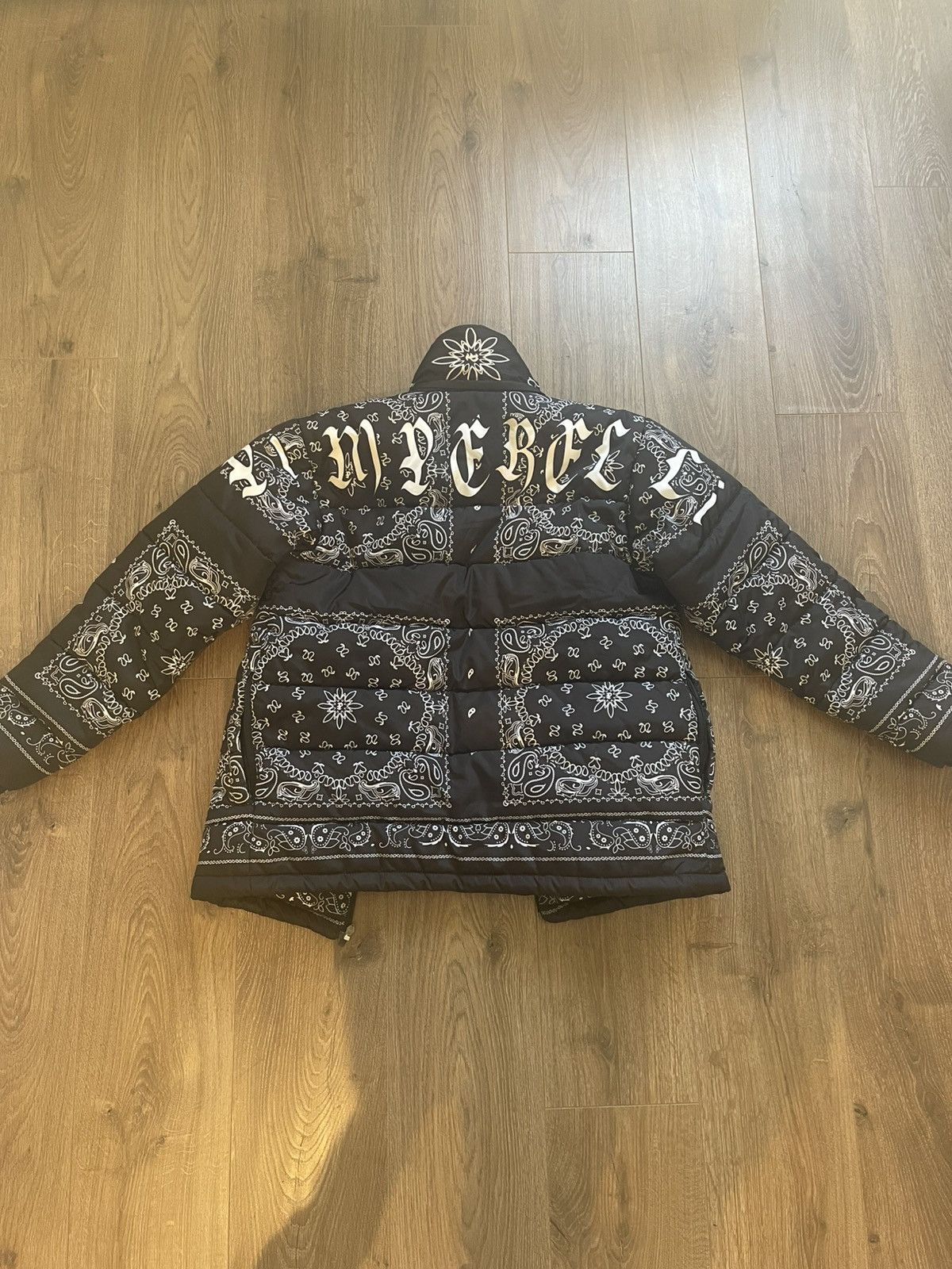 Pimperli Bandana Puffer Jacket – Black/White – Size M