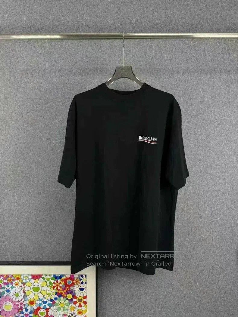 Balenciaga Balenciaga Cola Embroidered Wave Short Sleeve Size US XL / EU 56 / 4 - 1 Thumbnail