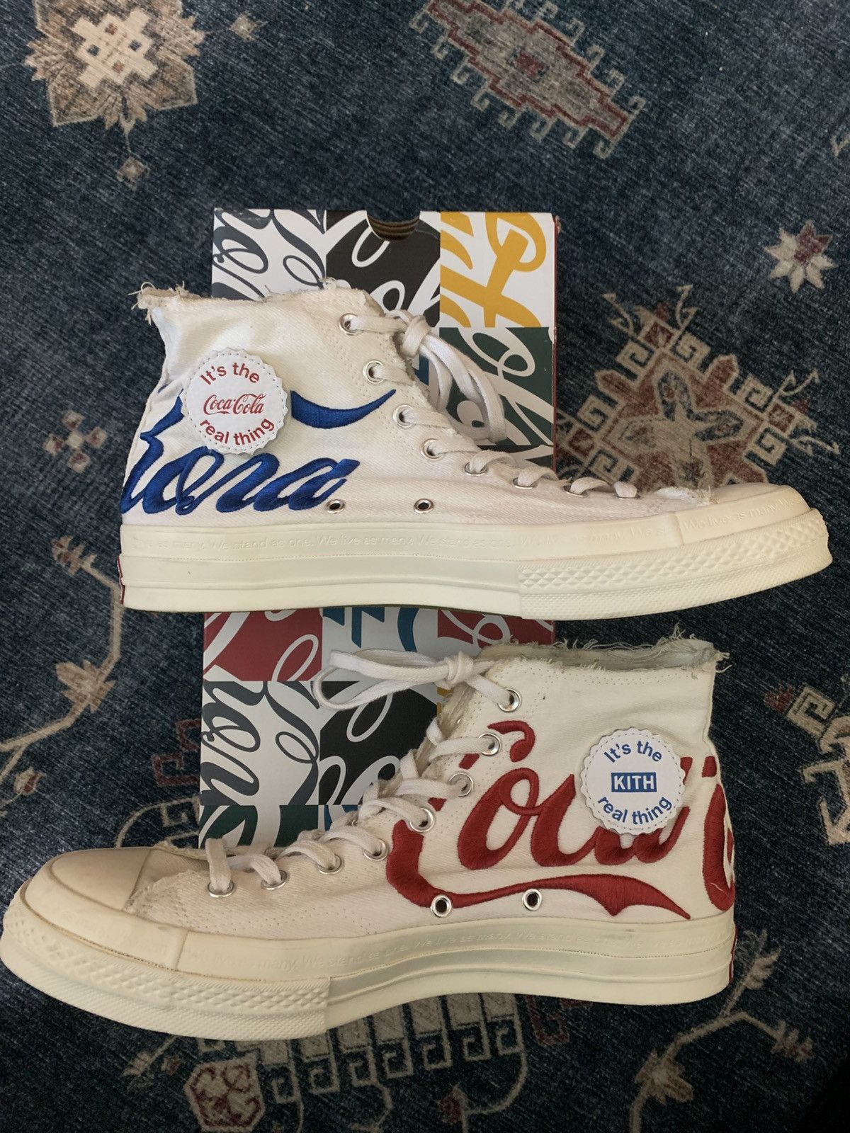 Coca Cola 2018 Kith Coca Cola Converse (White) Size US 11.5 / EU 44-45 - 5 Thumbnail