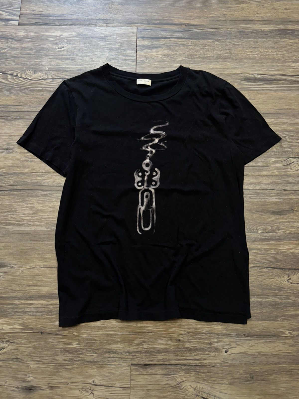 Saint Laurent Paris SAINT LAURENT SMOKING GUN TEE Size US S / EU 44-46 / 1 - 1 Thumbnail