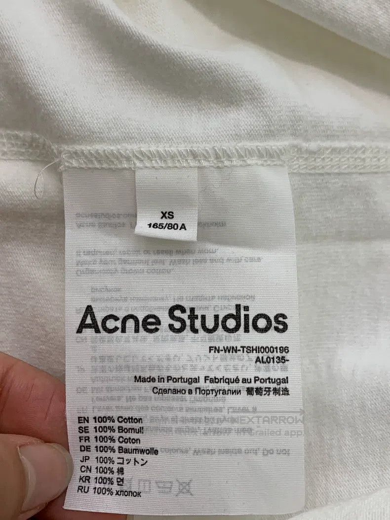 Acne Studios Acne Studios White lettering short-sleeve T-shirt Size XS / US 0-2 / IT 36-38 - 5 Thumbnail