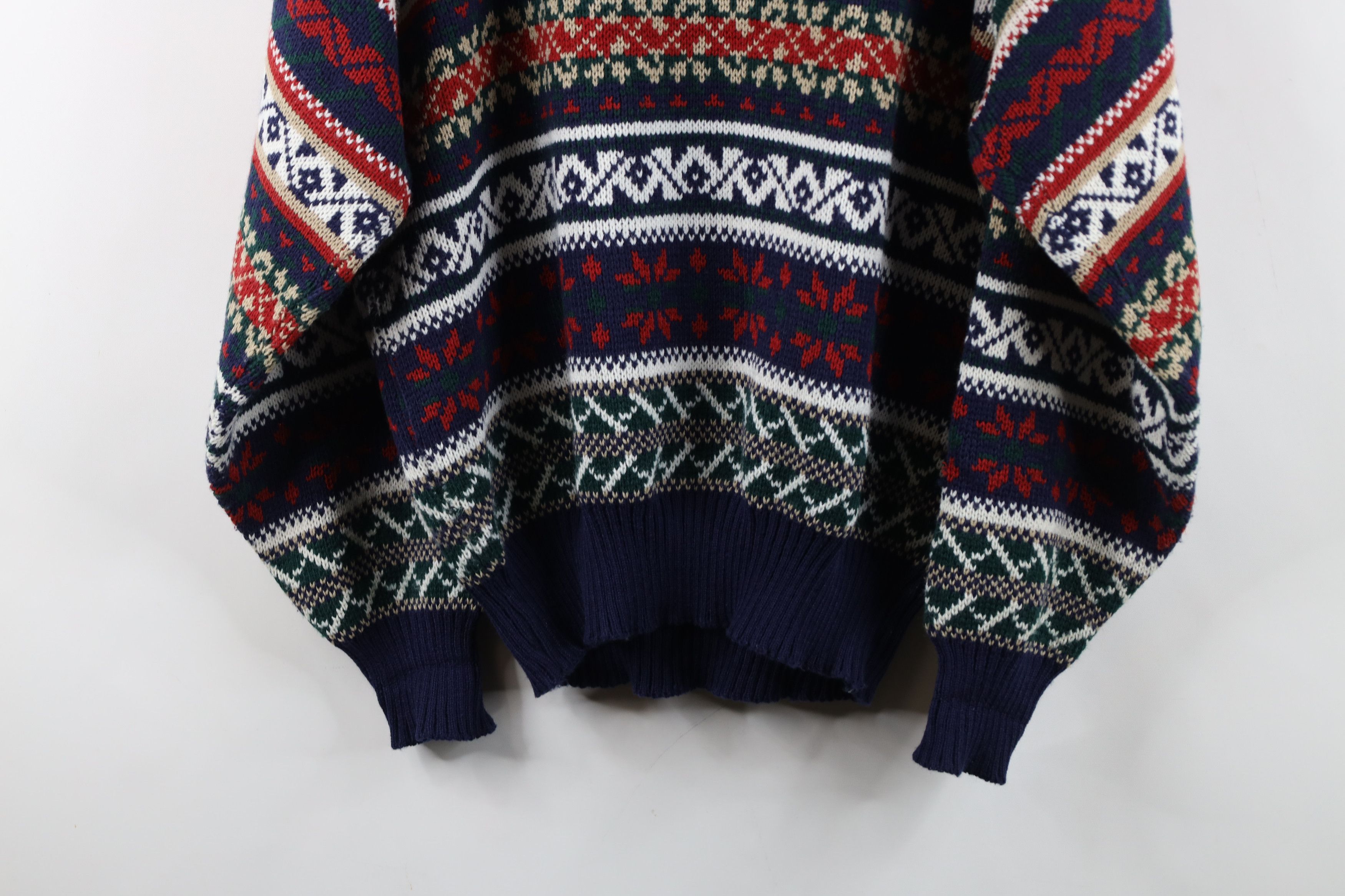 Vintage Vintage 90s Streetwear Fair Isle Crewneck Sweater Acrylic Size US L / EU 52-54 / 3 - 11 Thumbnail