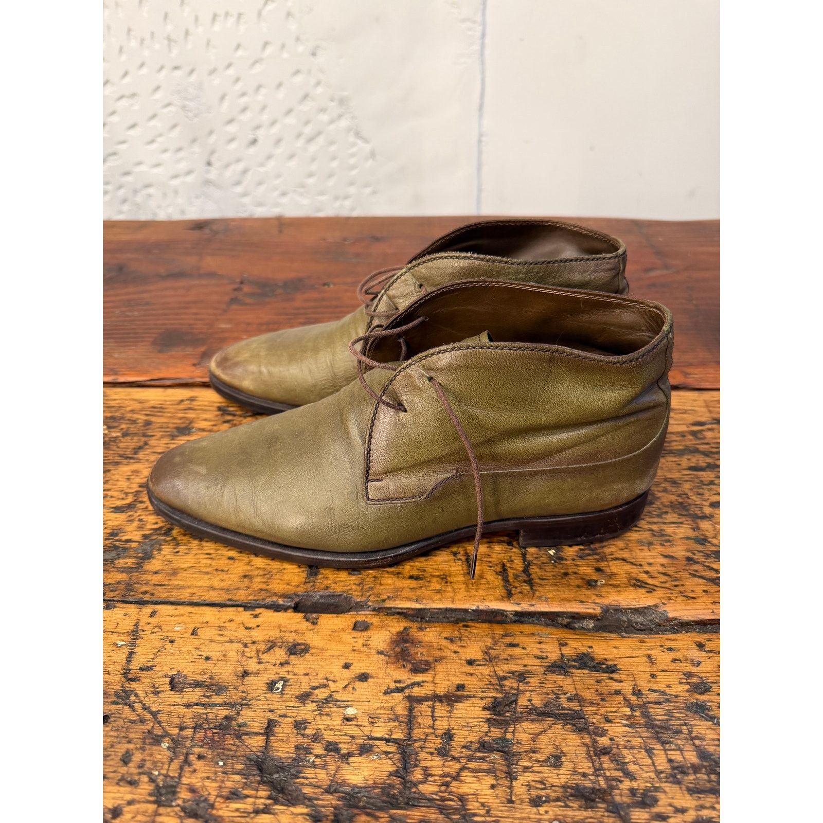 Berluti Berluti Green Leather Chukka Boots Size US 8 / EU 41 - 1 Thumbnail