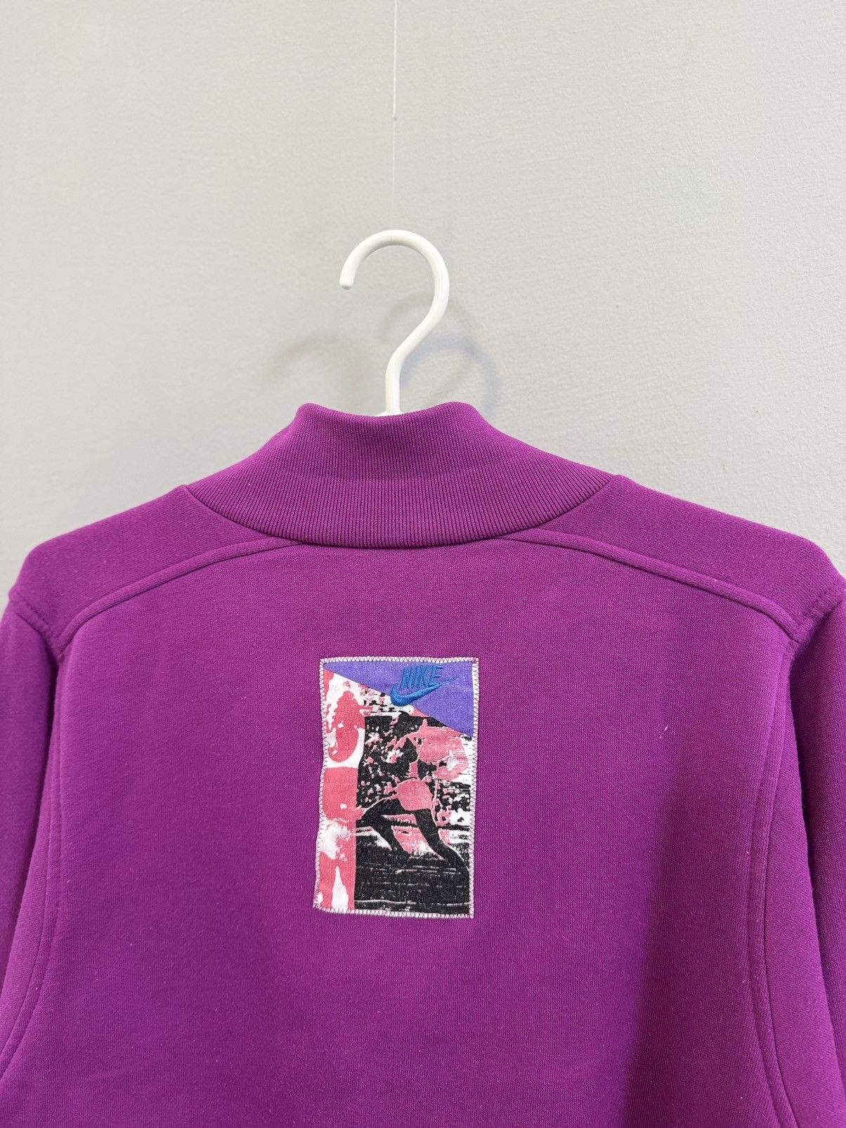 Nike × Vintage 90s Nike Swoosh Vintage Y2K 1/4 Zip Oversized Retro Sweater Size US M / EU 48-50 / 2 - 9 Thumbnail