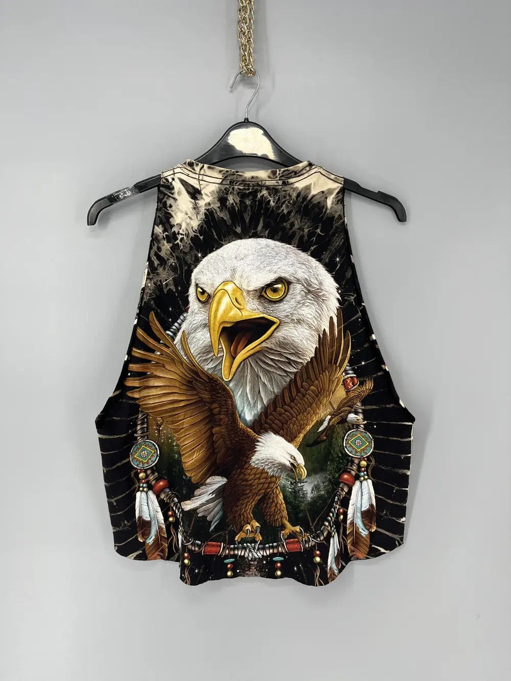 Band Tees × Vintage Cool T-shirt with eagle neon print in Harley style Size US L / EU 52-54 / 3 - 6 Thumbnail