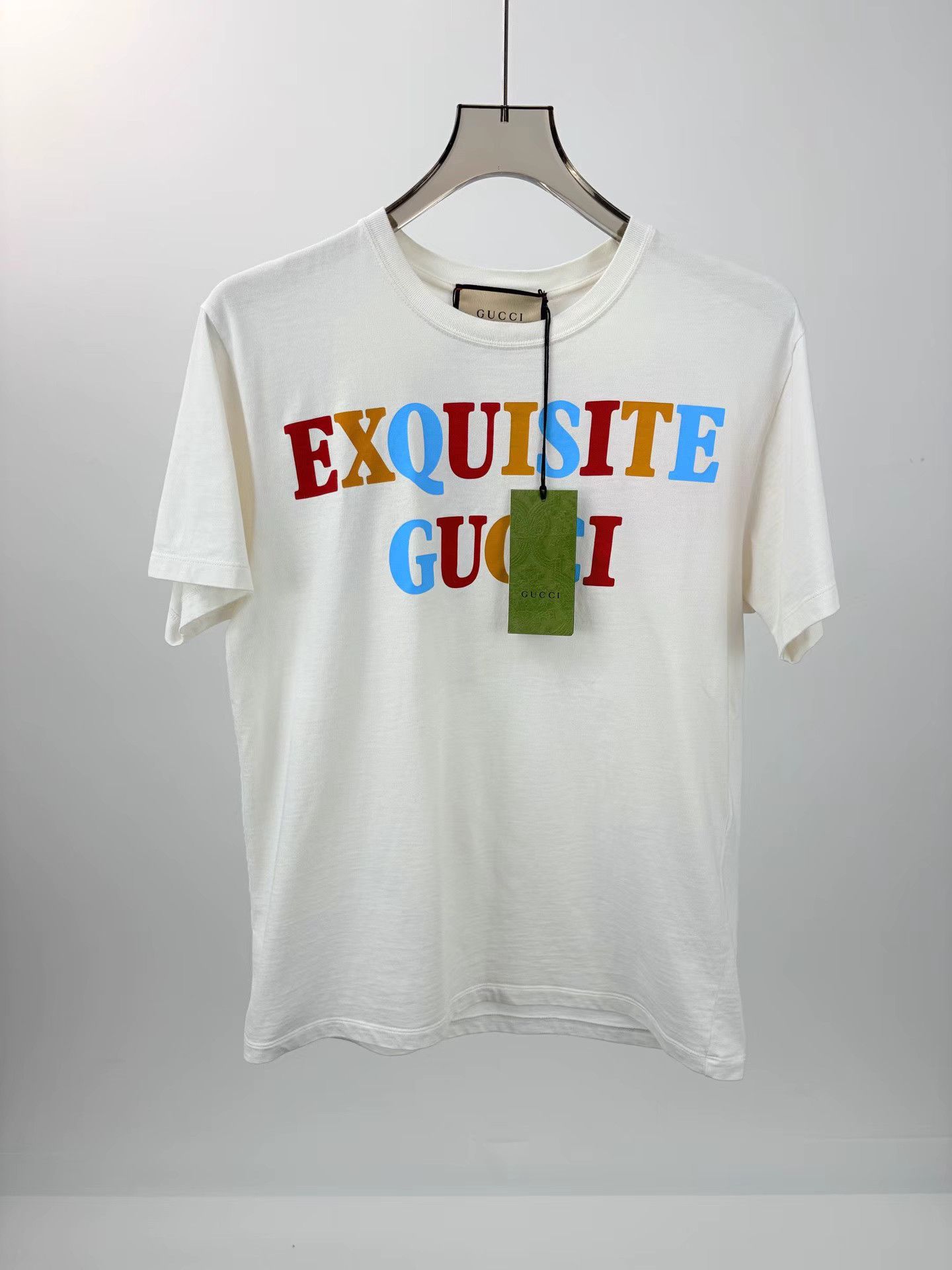 Gucci GUCCI Rainbow Print Logo Short Sleeve K1 Size US XXS / EU 40 - 1 Thumbnail