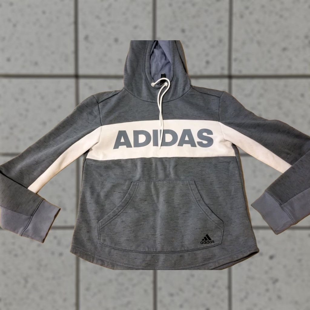 Adidas VINTAGE? adidas Hoodie Womens XS Blue Cotton Athletic Pullover Activewear Sweatshirt Womens XS Blue Cotton Athletic Hoodie Size XS / US 0-2 / IT 36-38 - 1 Thumbnail