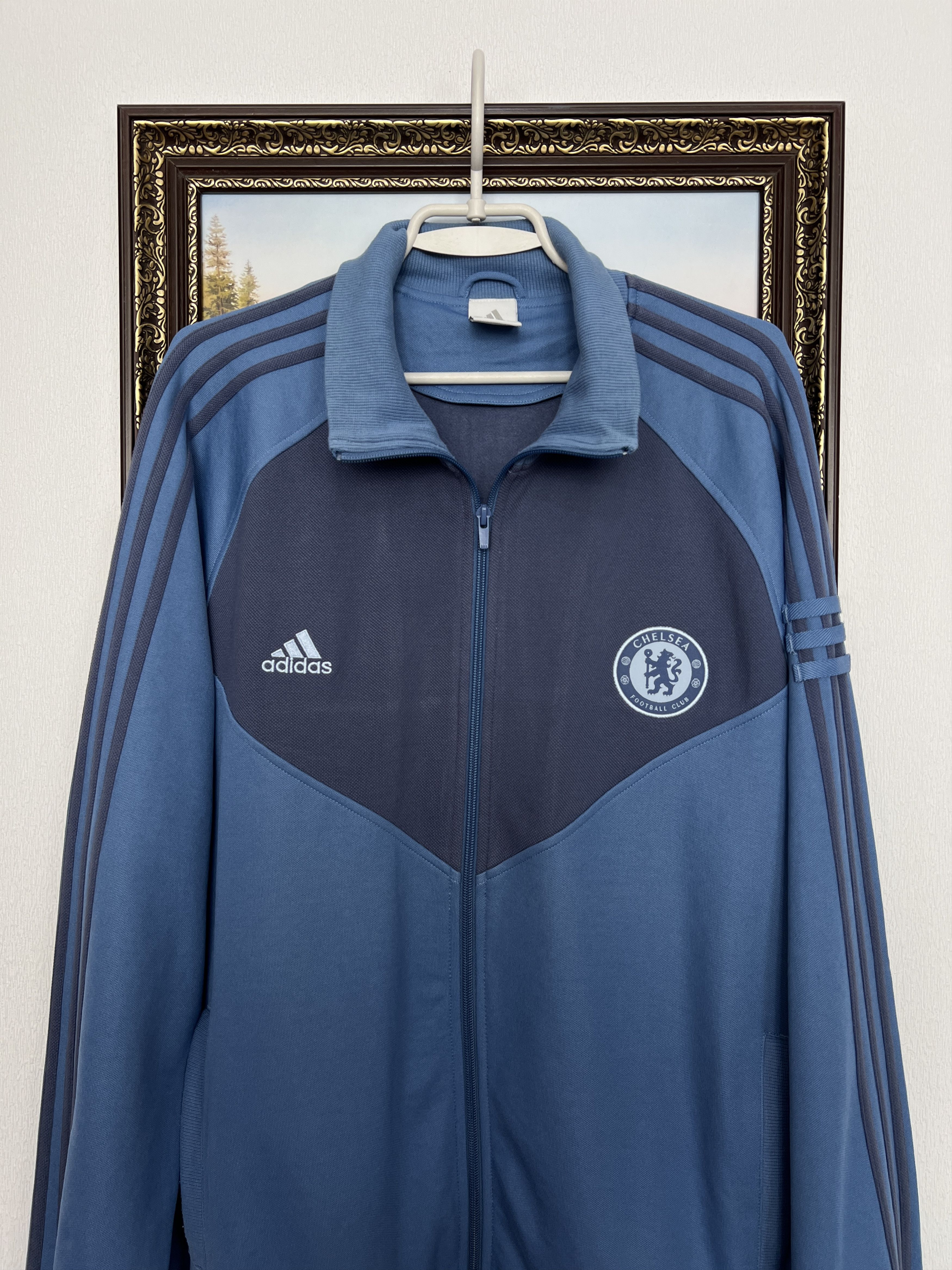 Adidas Vintage Adidas Chelsea Football Jacket Soccer Track Top Zip Size US XL / EU 56 / 4 - 2 Thumbnail