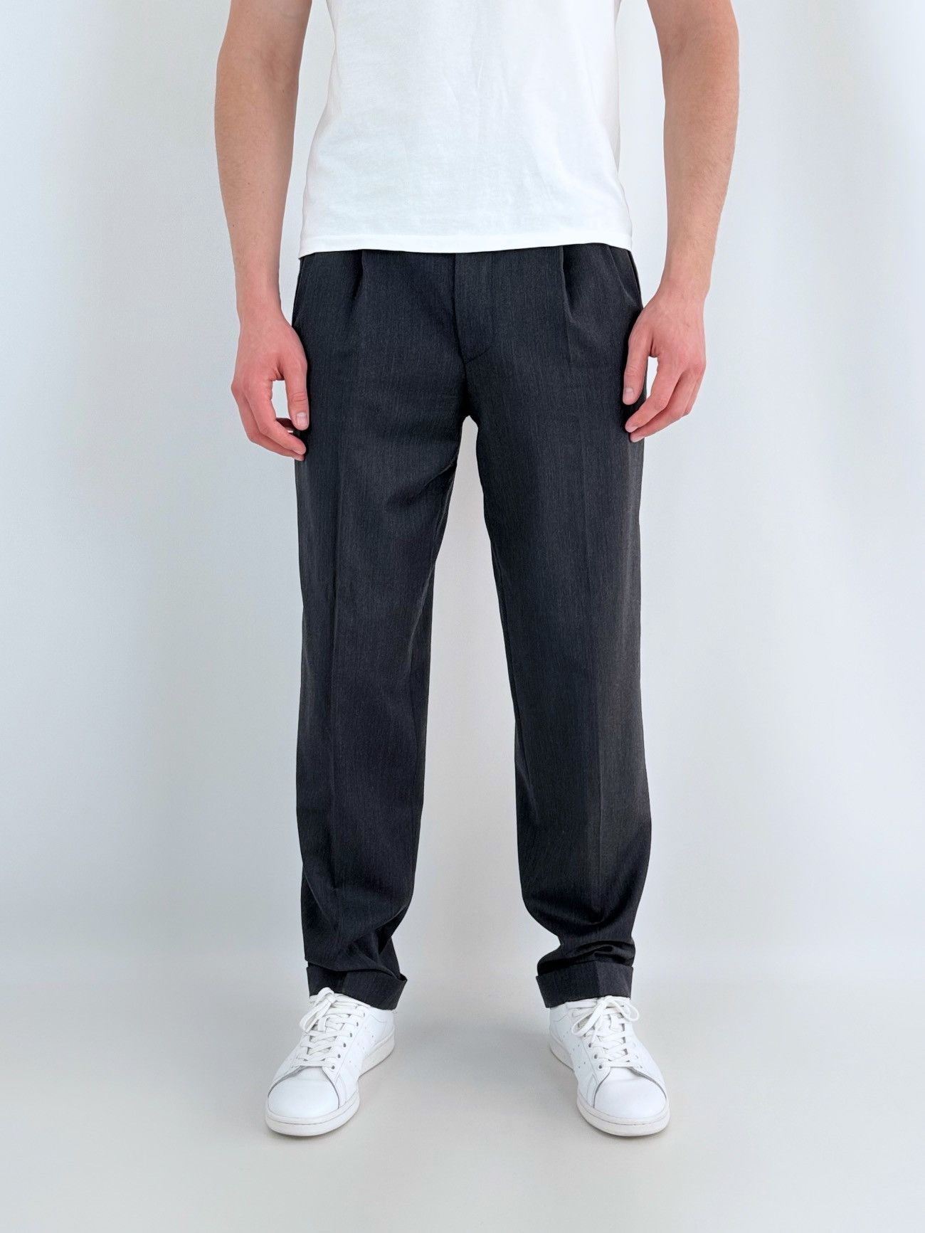 Yves Saint Laurent 1990’s Vintage YSL Yves Saint Laurent Classic Wool Trousers Size US 32 / EU 48 - 1 Thumbnail