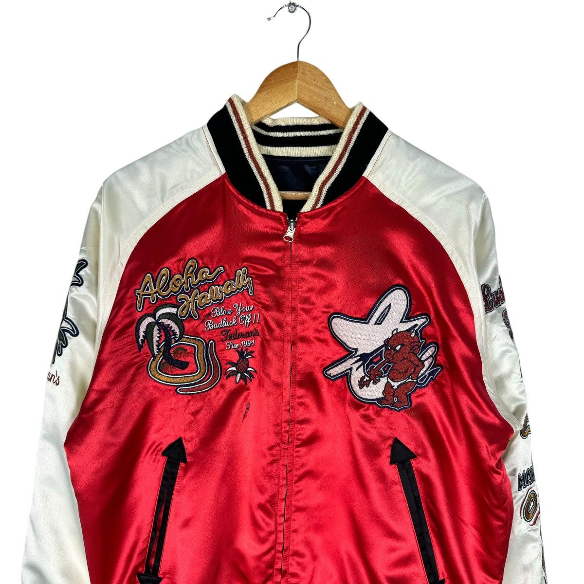 Tedman × Vintage ❄️TED COMPANY ALOHA HAWAII REVERSIBLE SUKAJAN JACKET Size US M / EU 48-50 / 2 - 4 Thumbnail