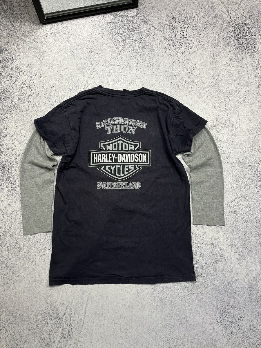 Harley Davidson Vintage 2009 Harley Davidson Switzerland Thun Tee Shirt Rare Size M / US 6-8 / IT 42-44 - 9 Thumbnail
