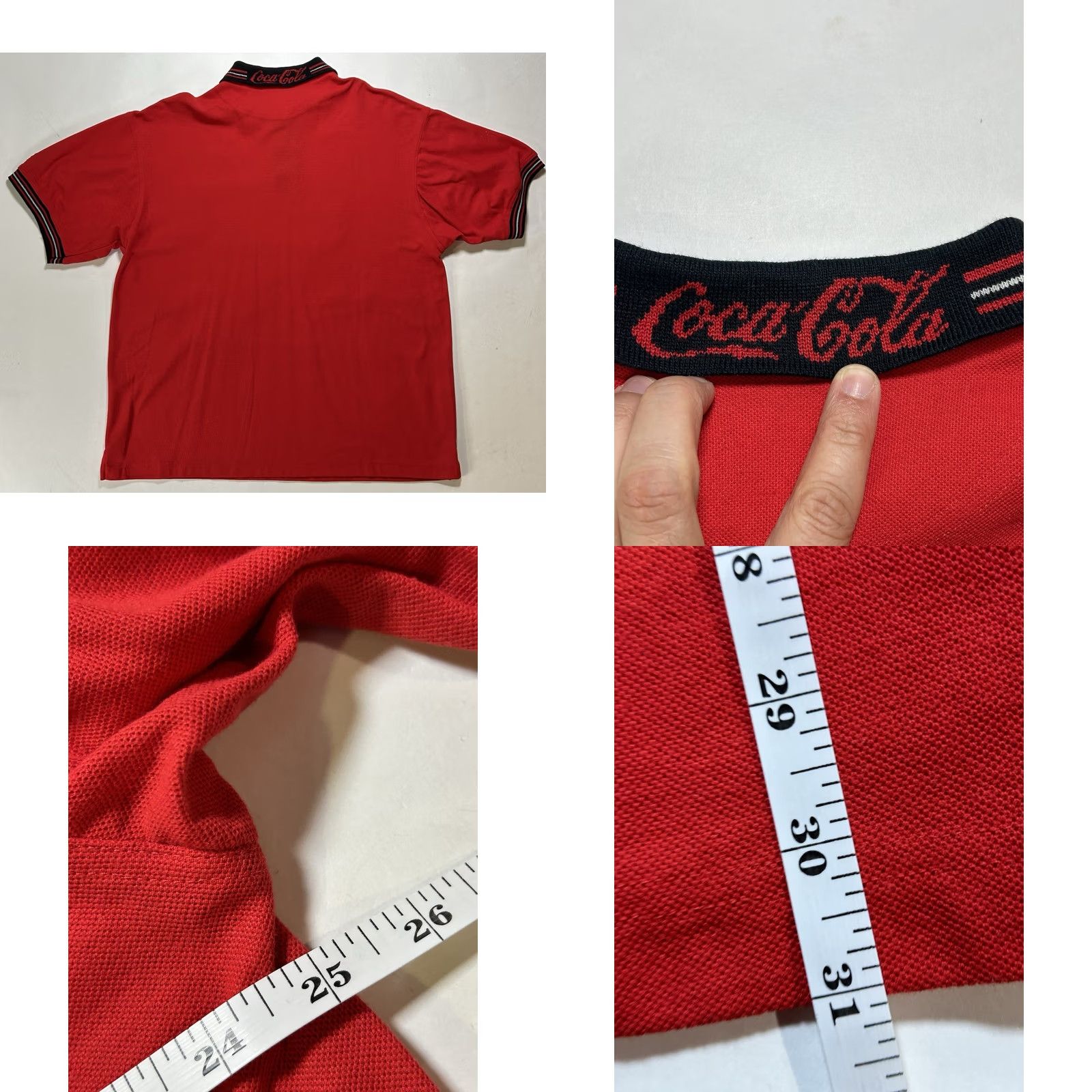 Vintage VINTAGE Coca-Cola Polo Shirt XL Red Soda Drink Company Promo Big Logo 25x31 Inches Size US XL / EU 56 / 4 - 9 Thumbnail