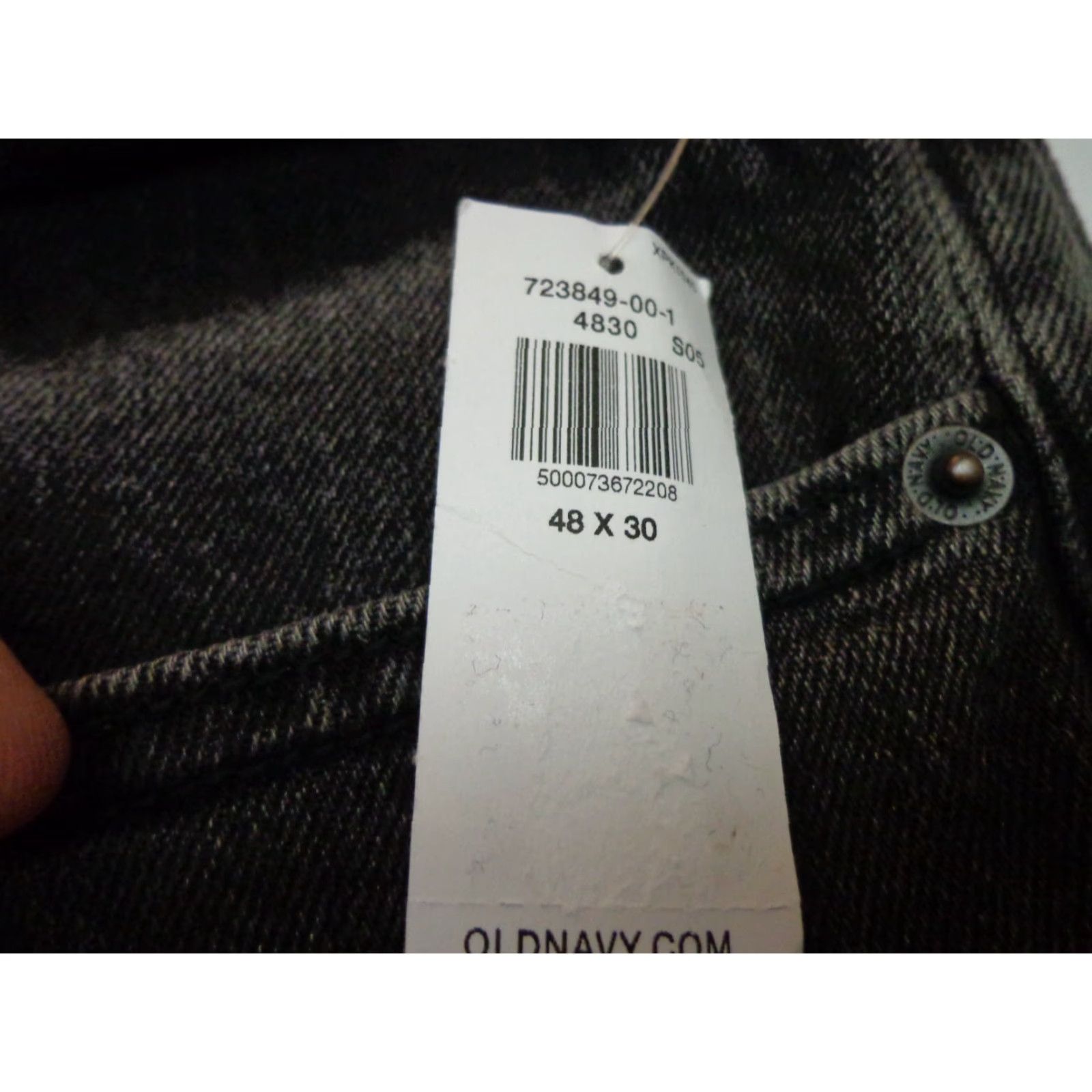 Old Navy Old Navy Built-In-Flex Men Jeans 48x30 Relaxed Slim Taper Black Denim NEW Denim Jeans Regular 48 Mens Size US 32 / EU 48 - 3 Thumbnail