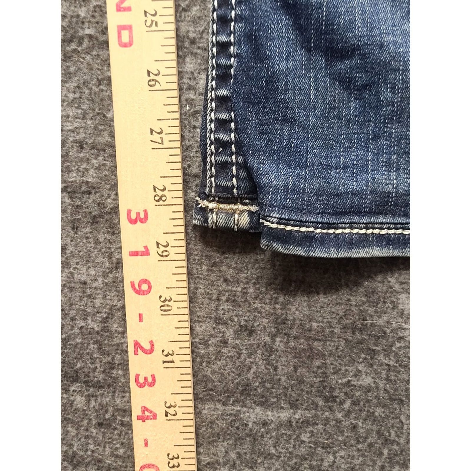 Vintage Rock Revival Jeans Womens 28x29 Relaxed Bootcut Mid Rise Denim Jewel Embroidered Rhinestone Rock Revival Jessee Womens Jeans Boys? Size 28" / US 6 / IT 42 - 7 Thumbnail